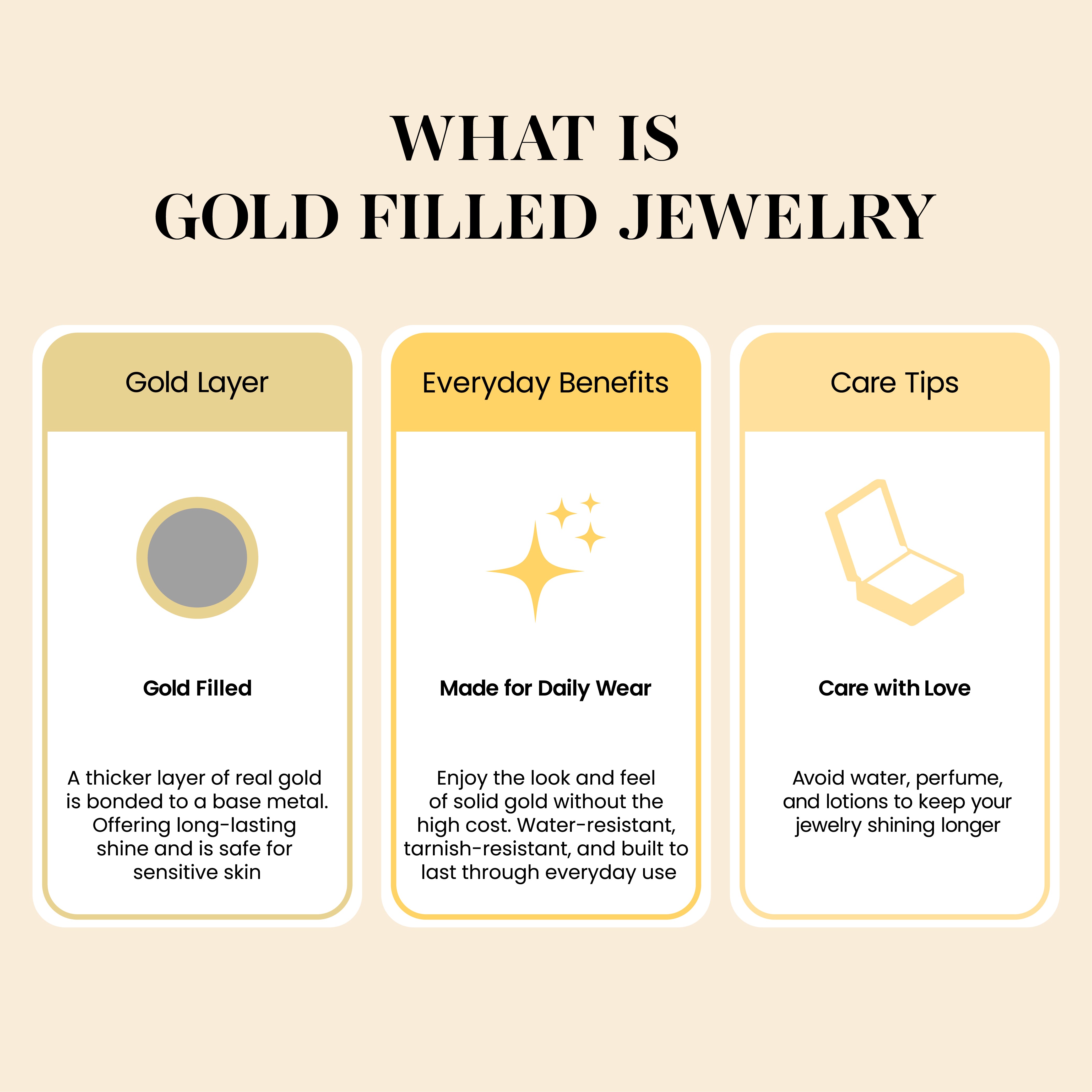 18K Gold Filled Minimalist | Open Wave Ring