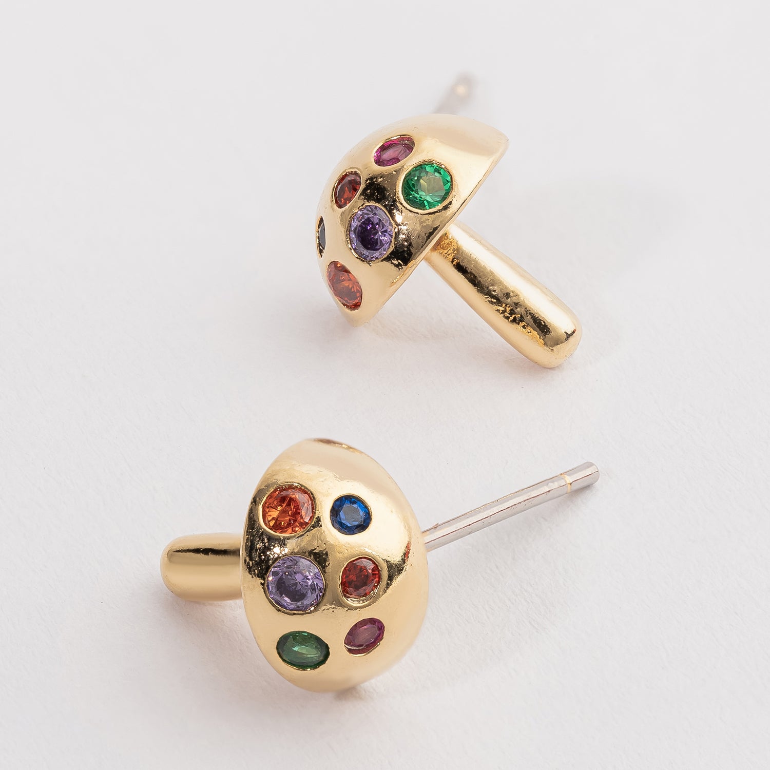 mushroom post earrings