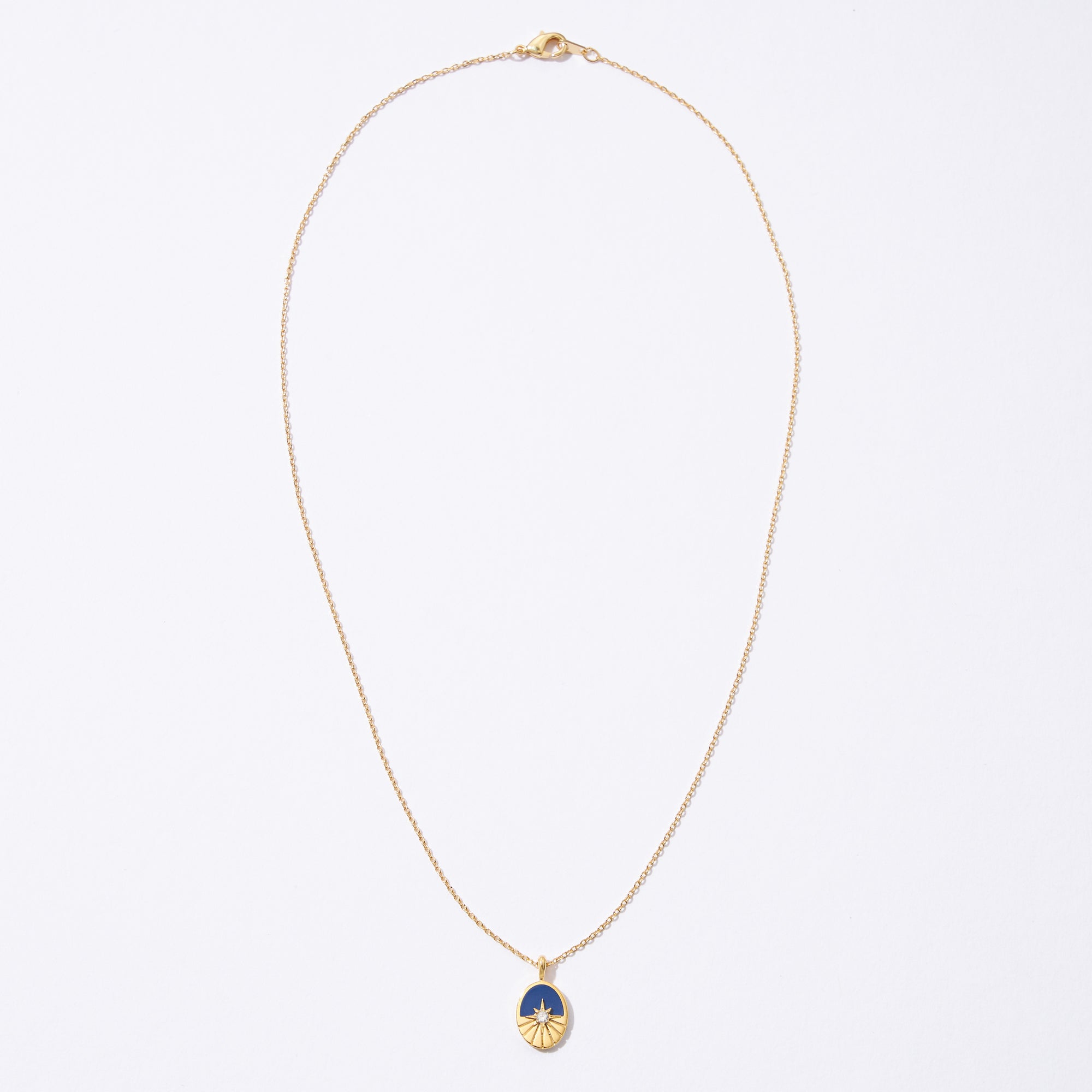 Gold Dipped Bursting Star Pendant Necklace