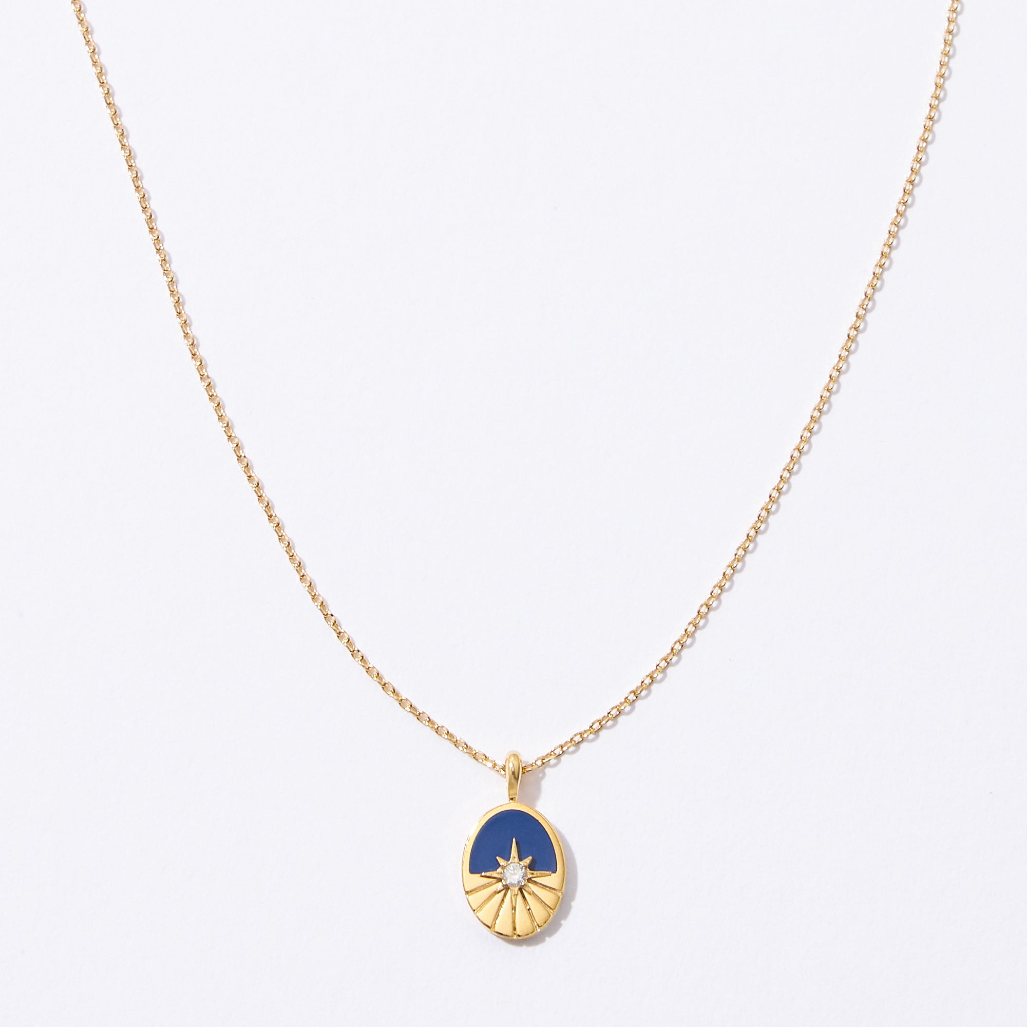 Gold Dipped Bursting Star Pendant Necklace
