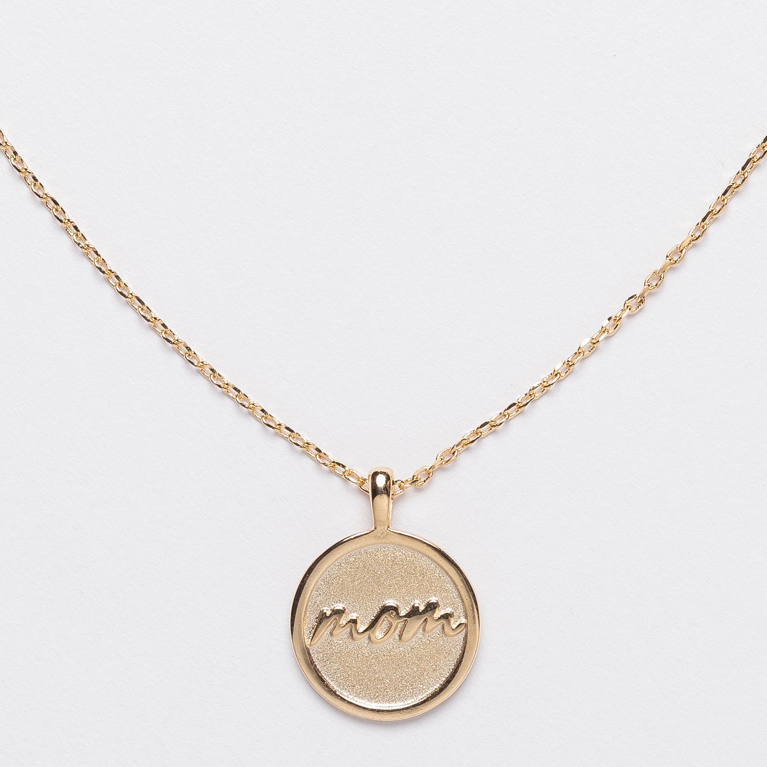 18K Gold Dipped Necklace with Mom Pendant for Mother's Day Gift