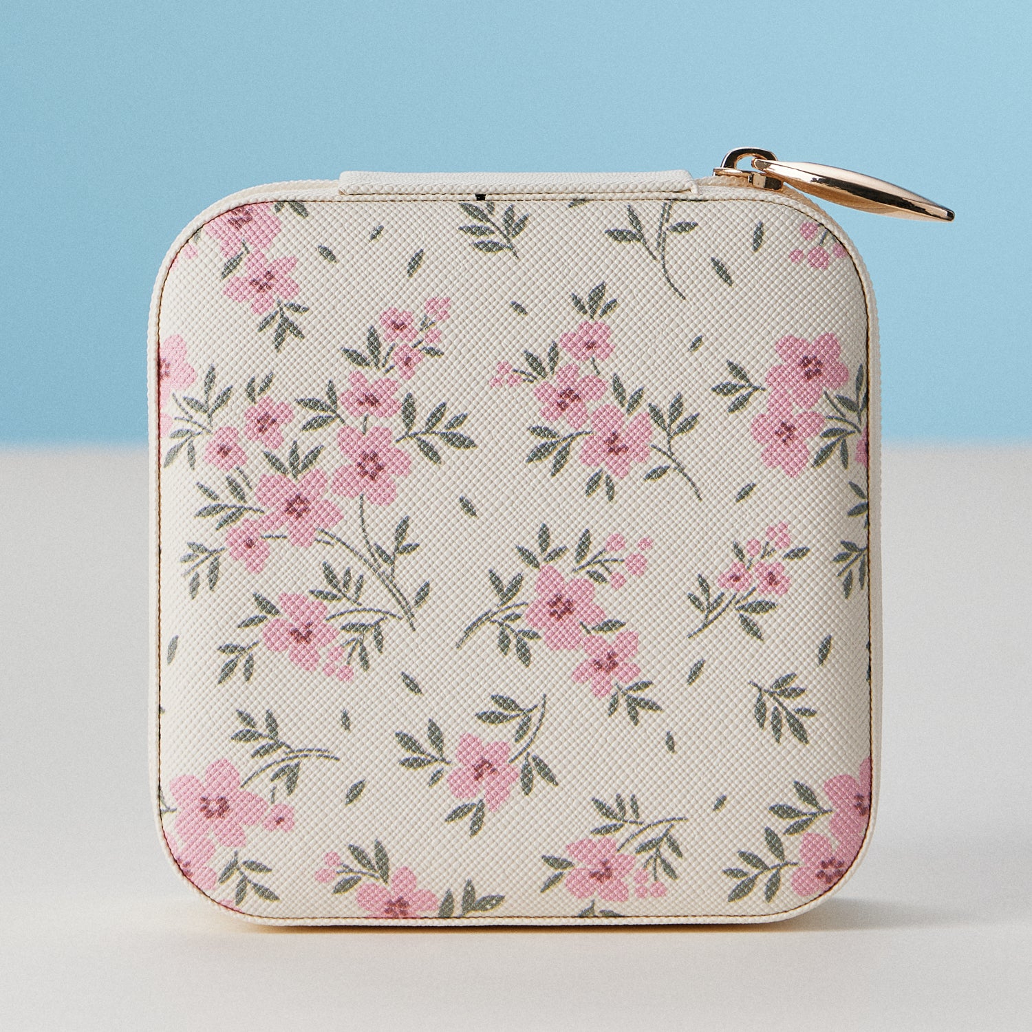 Faux Leather Novelty Print Travel Jewelry Box