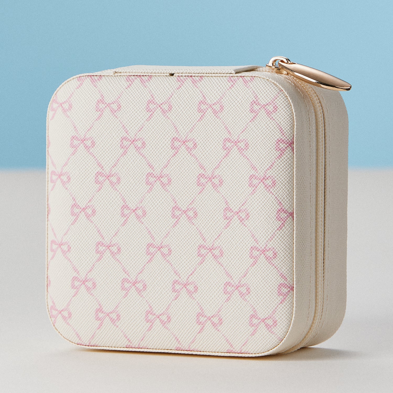 Faux Leather Novelty Print Travel Jewelry Box