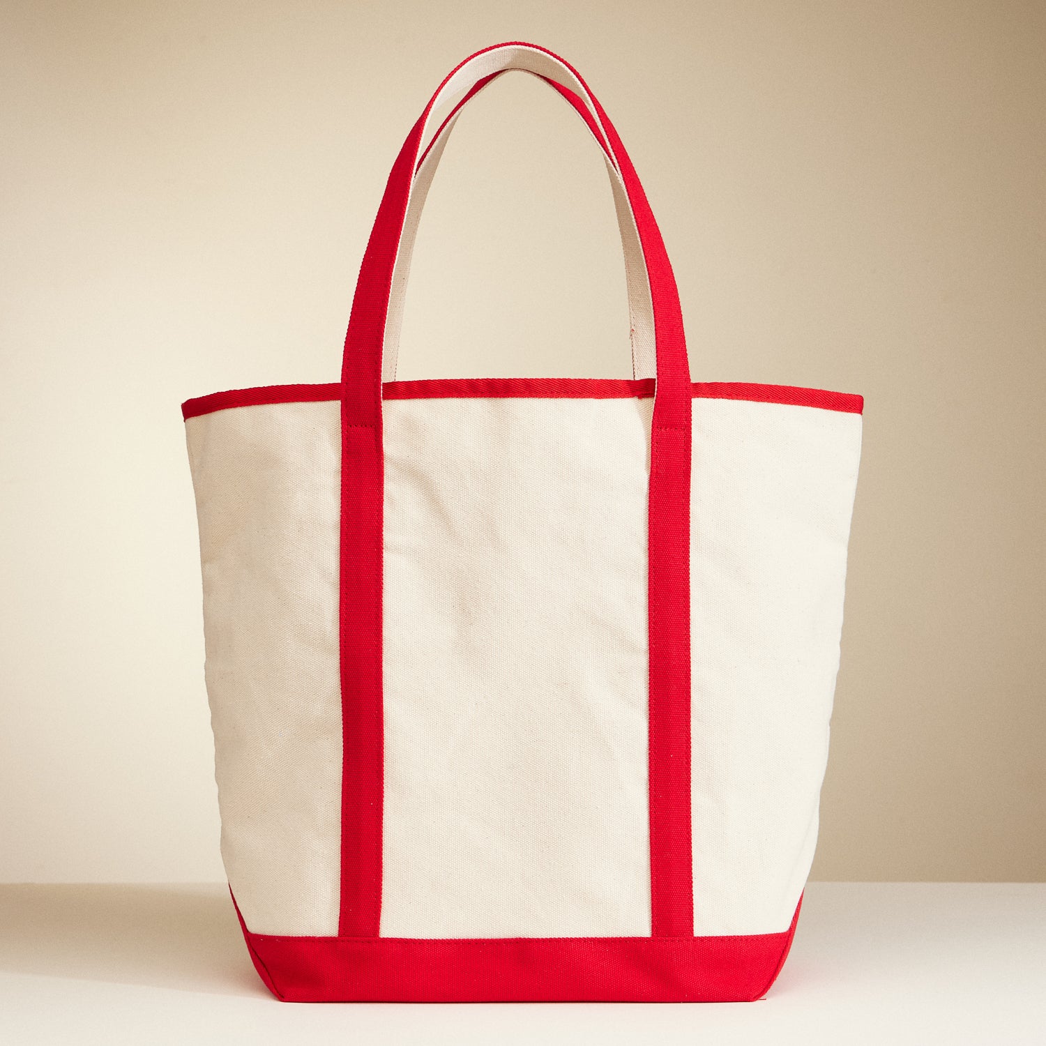 Large Nautical Print Canvas Tote – Beach Carry Bag