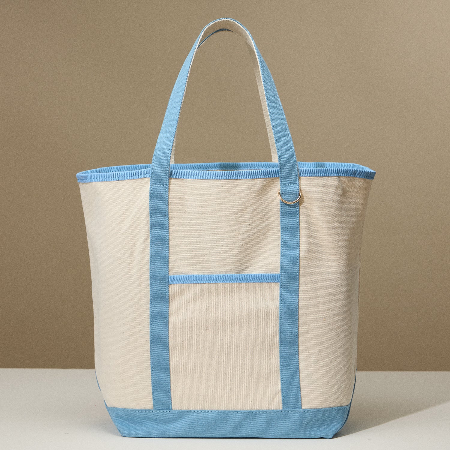 Ecofriendly Cotton Canvas Tote Bag with Charm Holder