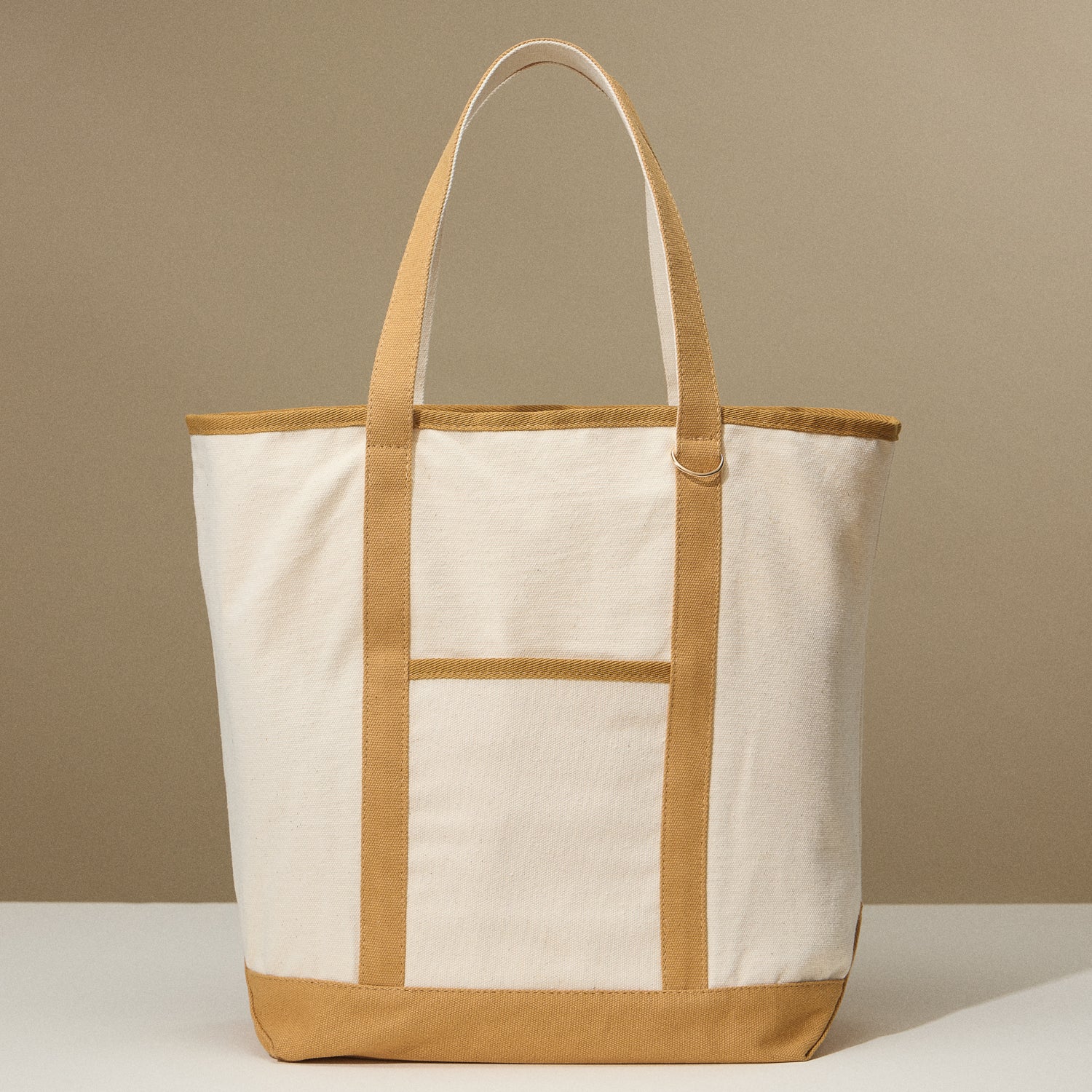 Ecofriendly Cotton Canvas Tote Bag with Charm Holder