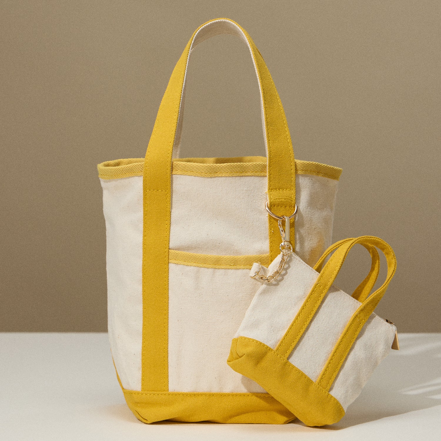 EcoCharm Cotton Everywhere-Carry Canvas Tote Bag – Small Size