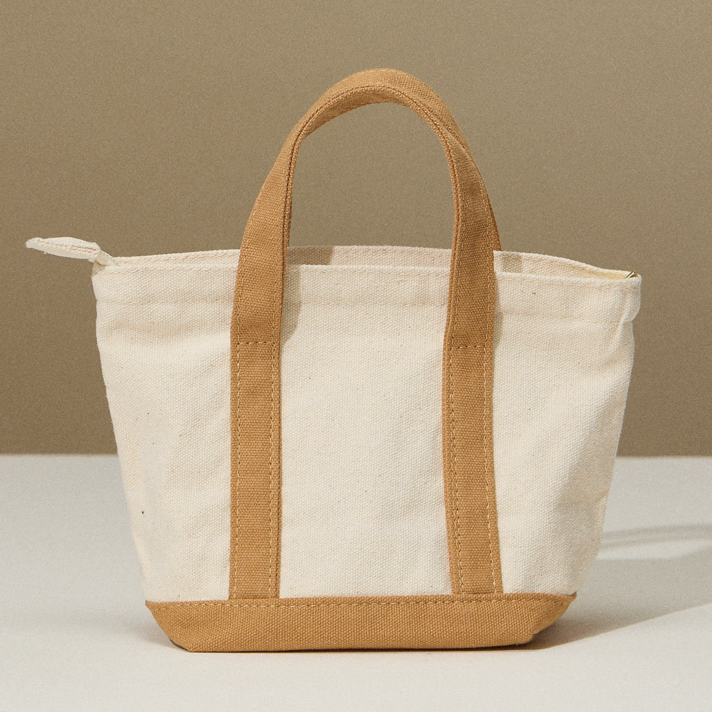 Mini Canvas Carry Bag with EcoCharm Cotton Pattern - Frem