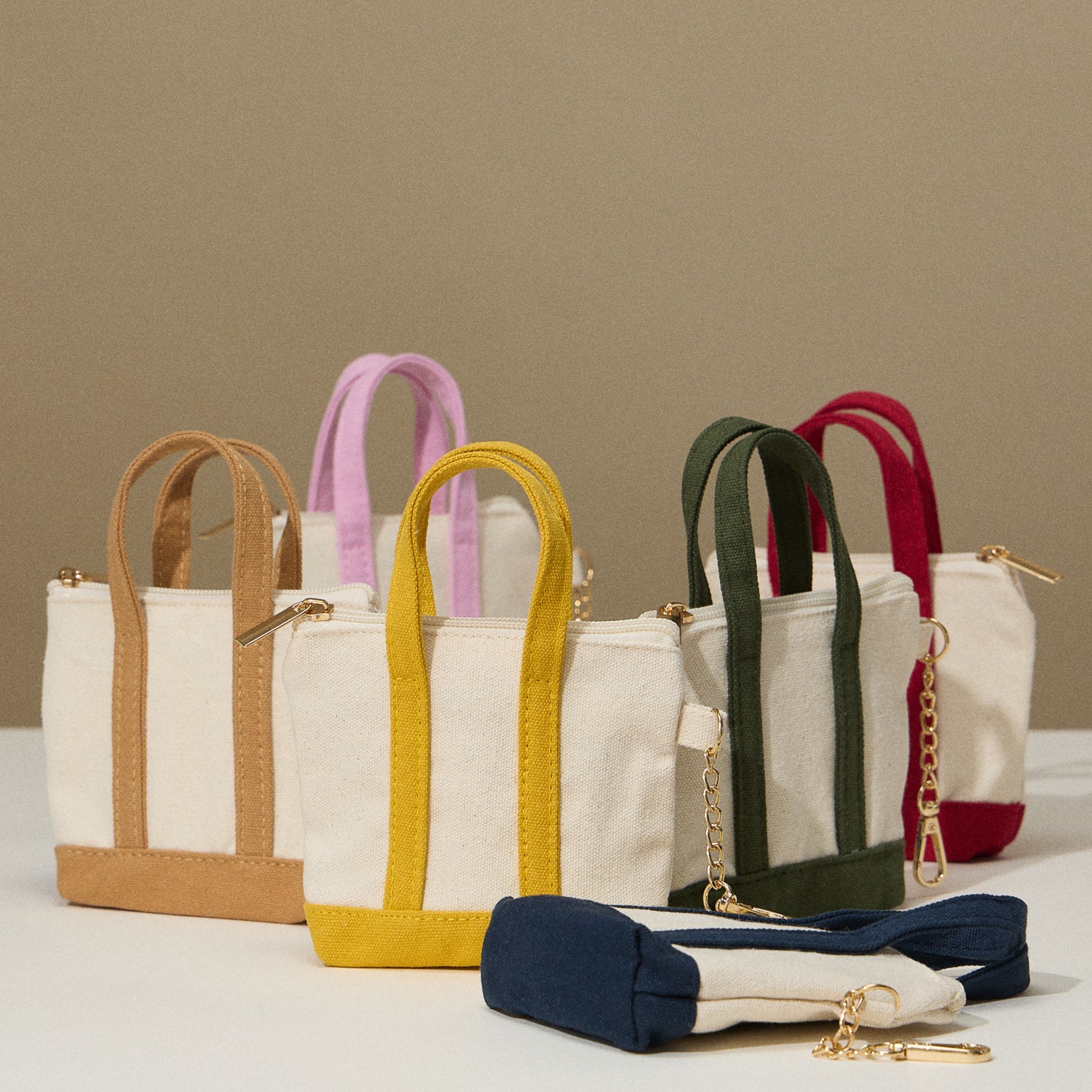 Micro Mini EcoCharm Cotton Key Charm Coin Purse