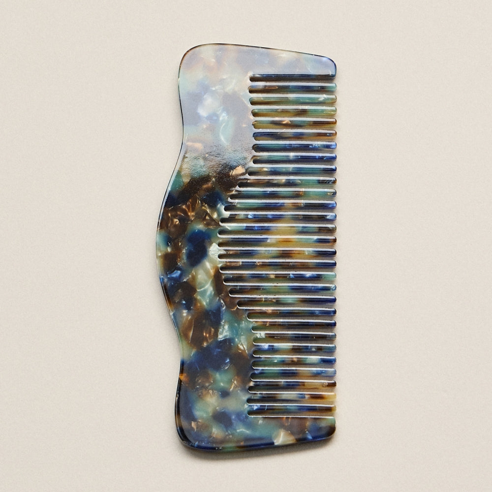 Marbled Wide-Tooth Detangling Comb