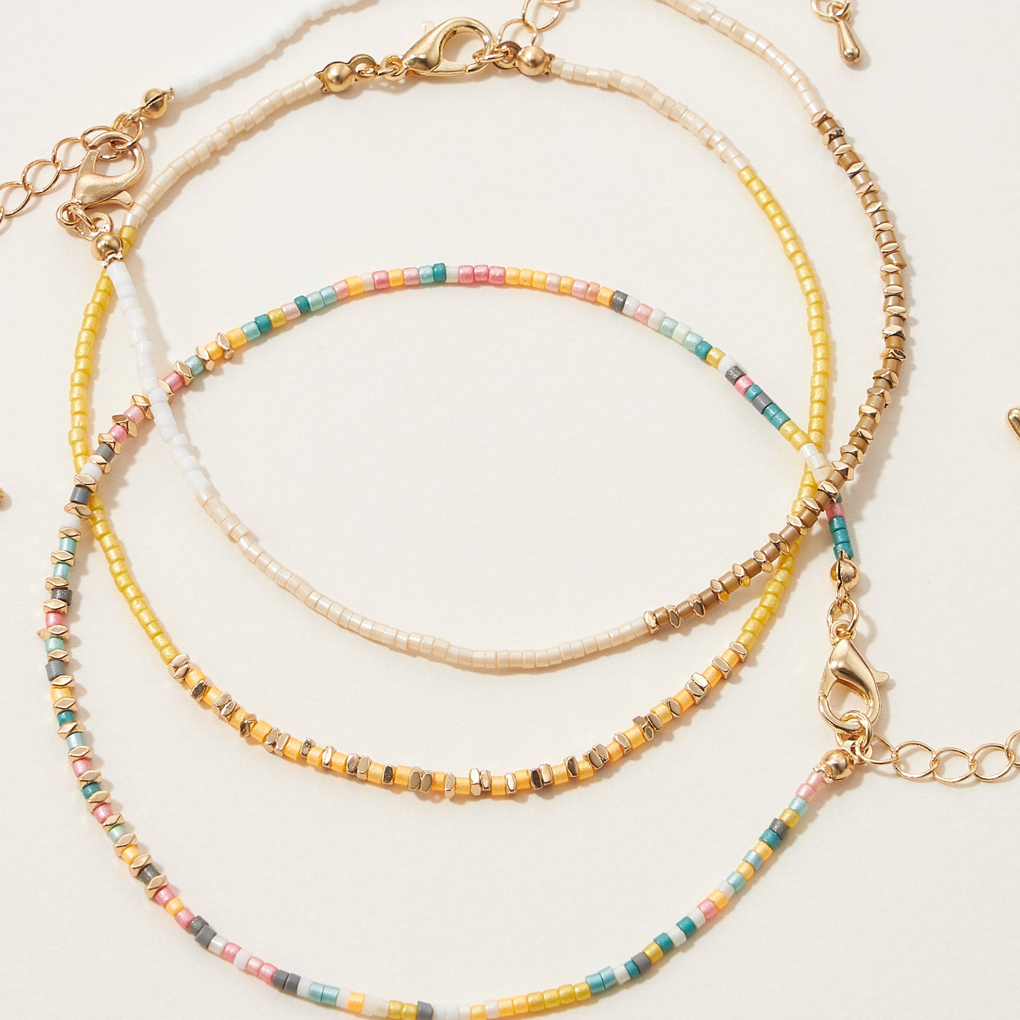 Dainty Seed Bead Anklet