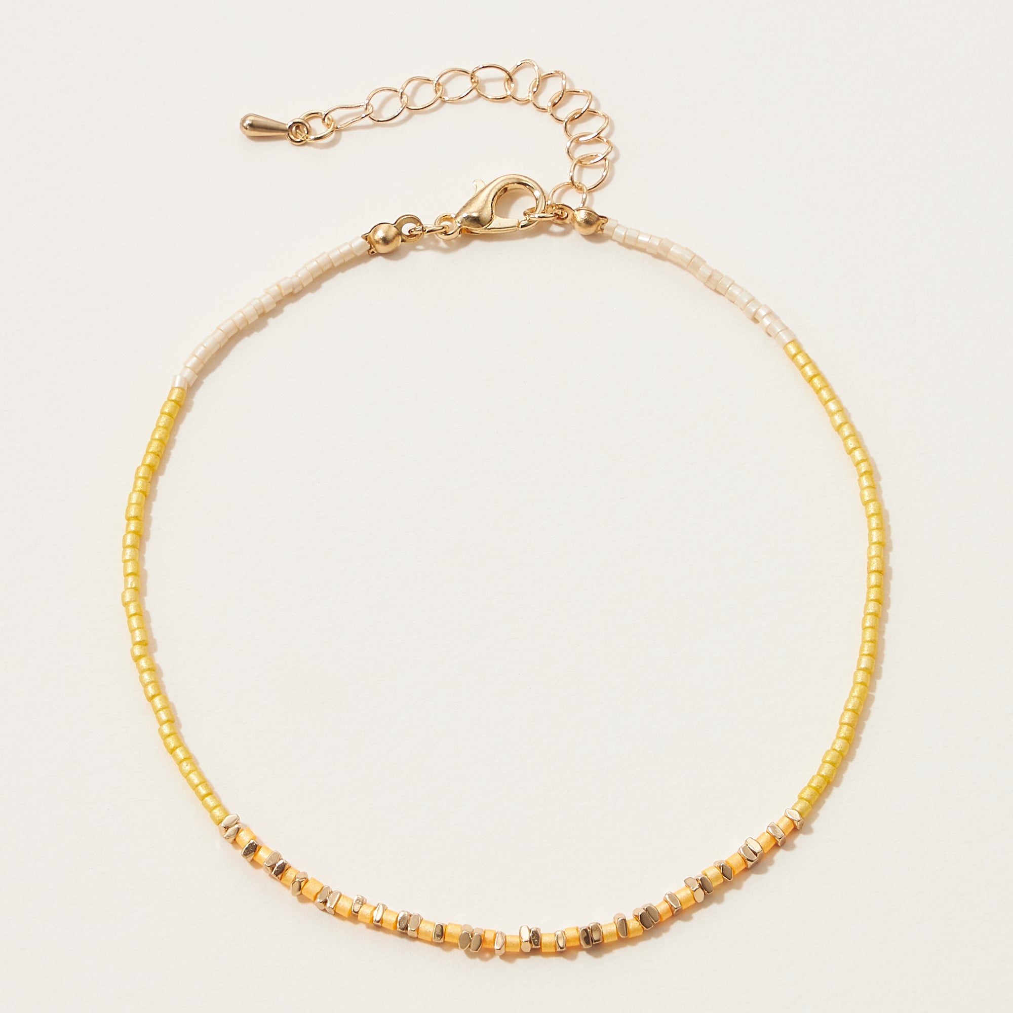 Dainty Seed Bead Anklet