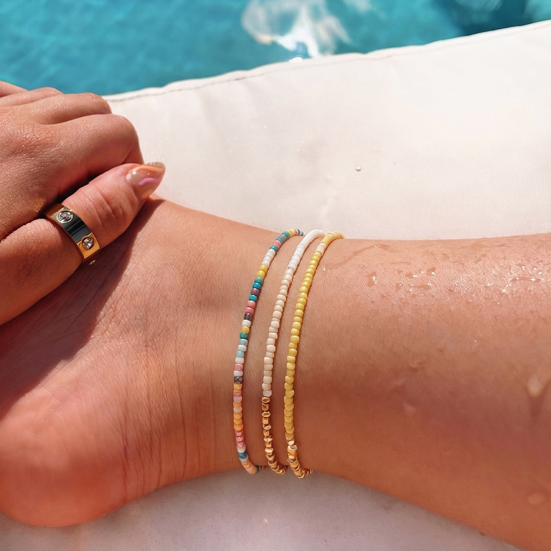 Dainty Seed Bead Anklet - Frem