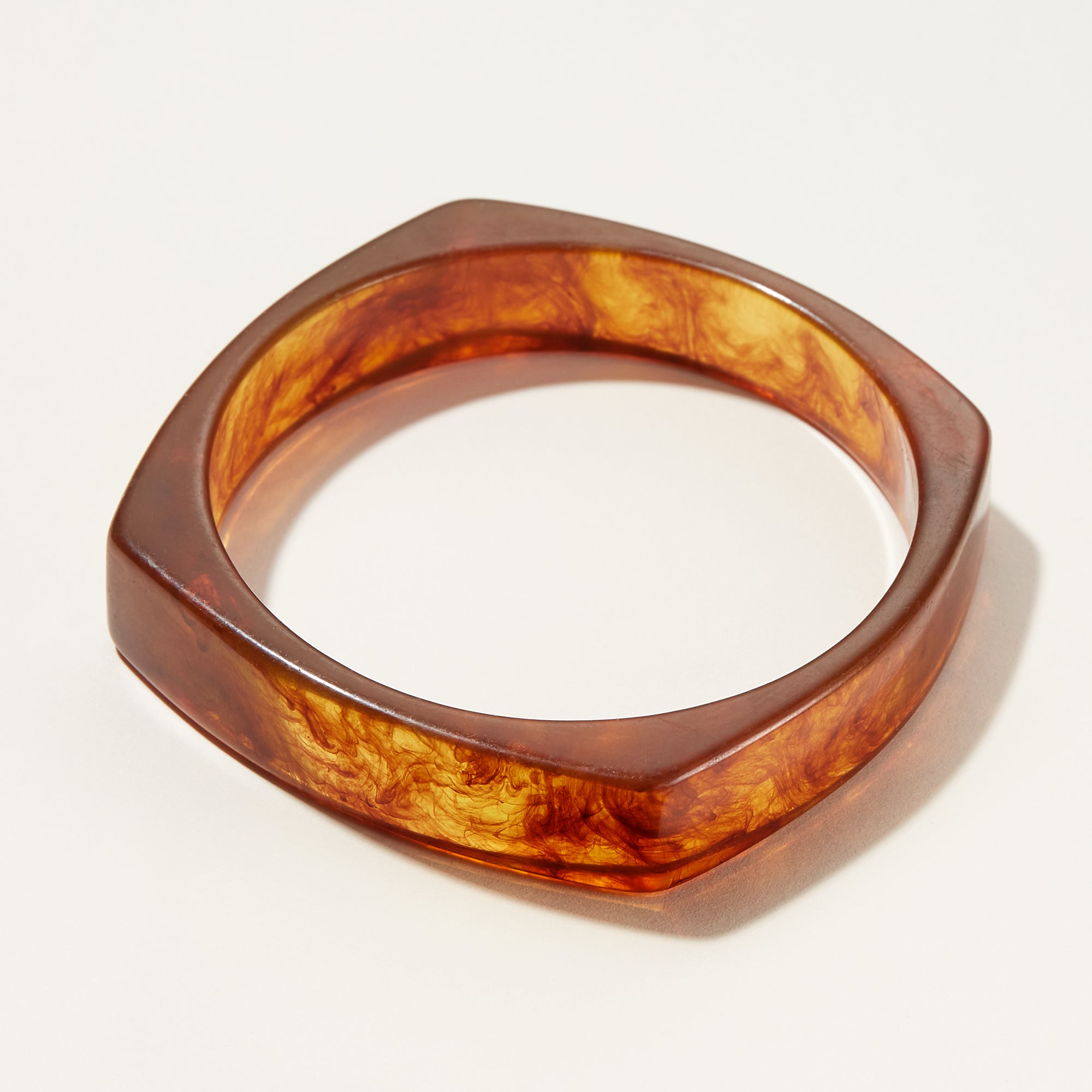Oversized Resin Bangle Bracelet