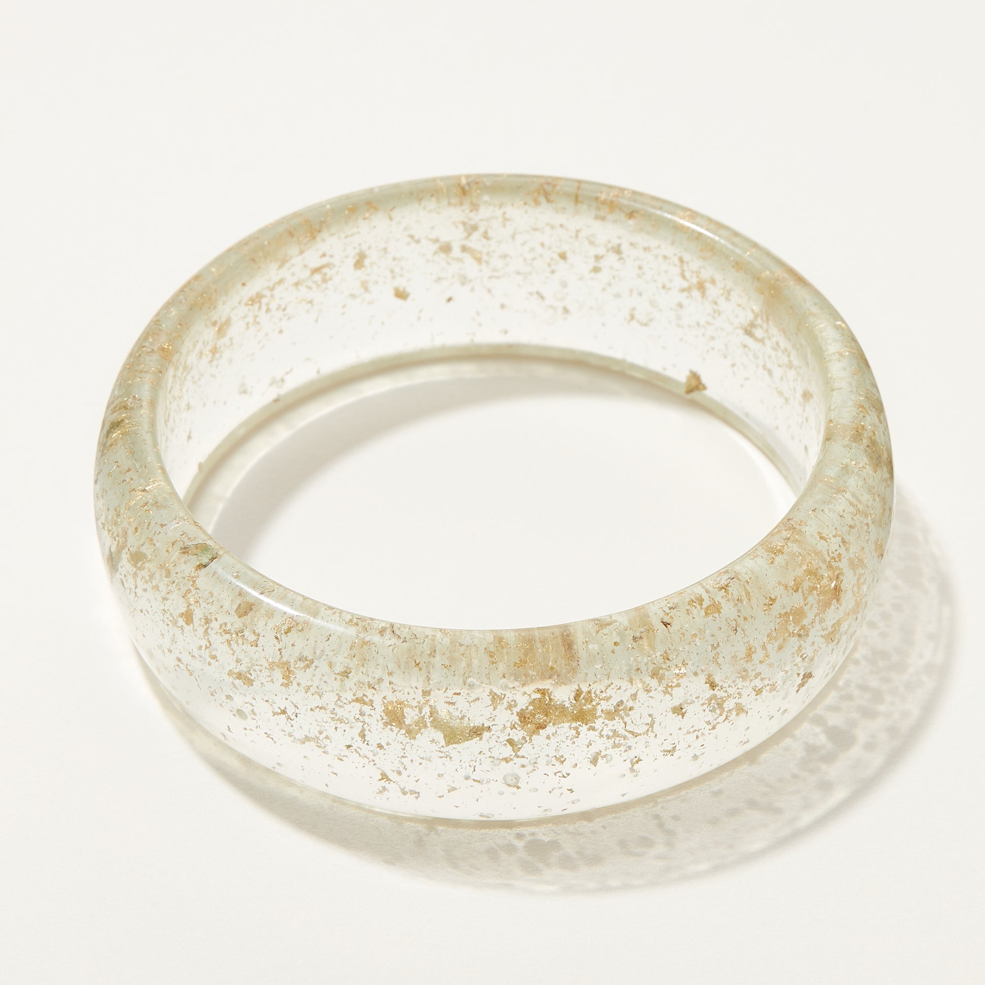 Oversized Rounded Resin Bangle Bracelet