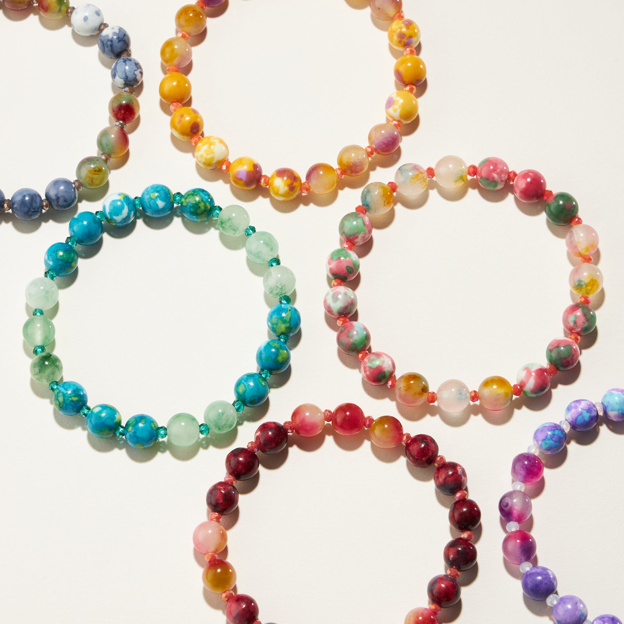 Natural Stone Beaded Bracelet