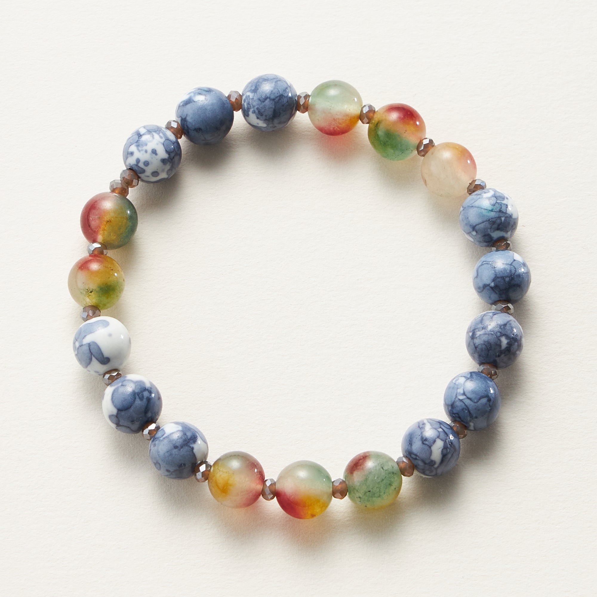 Natural Stone Beaded Bracelet