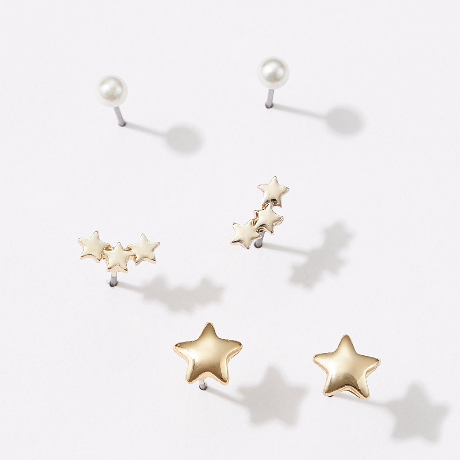 Multi Pair Star Earring Set