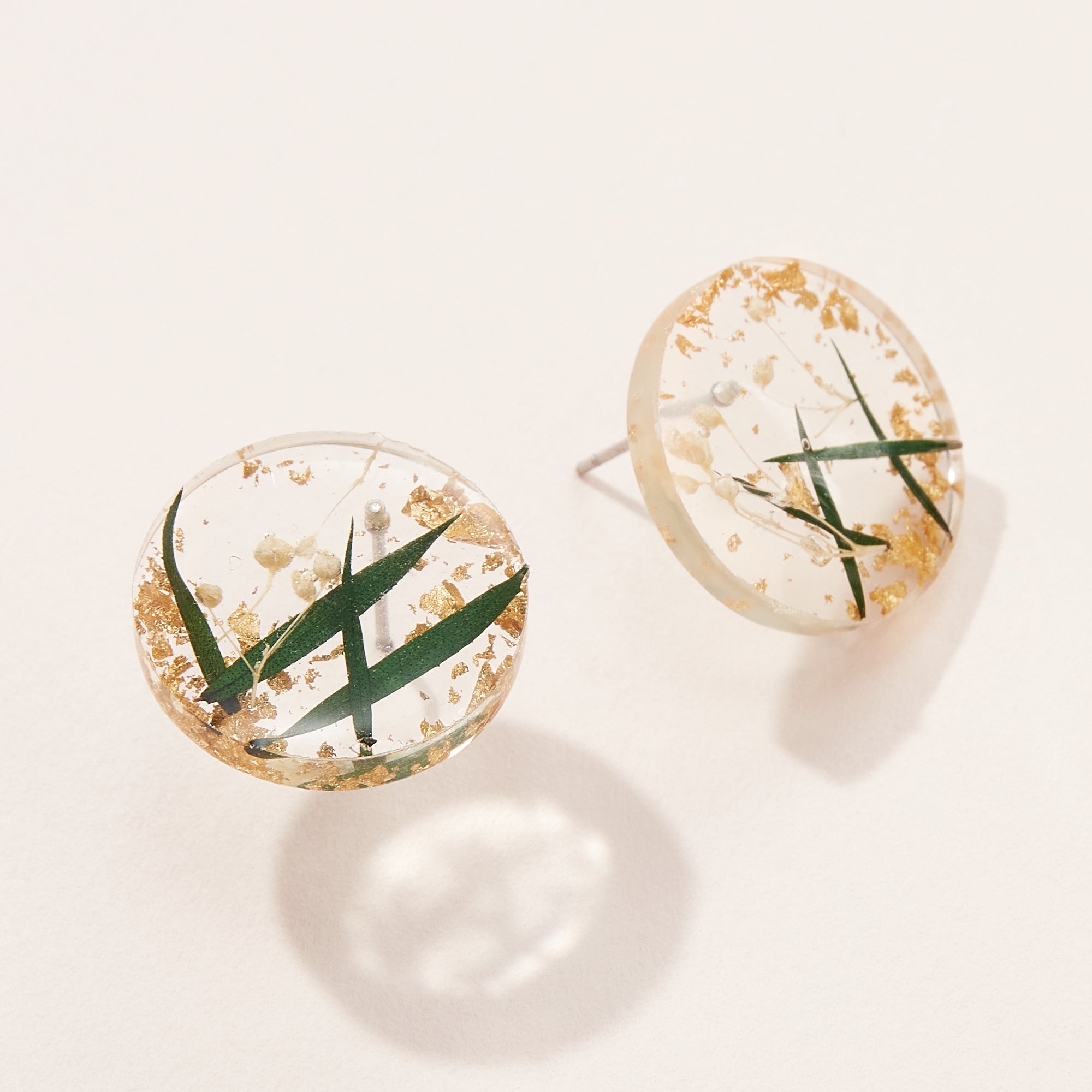 Pressed Flower Post Earrings
