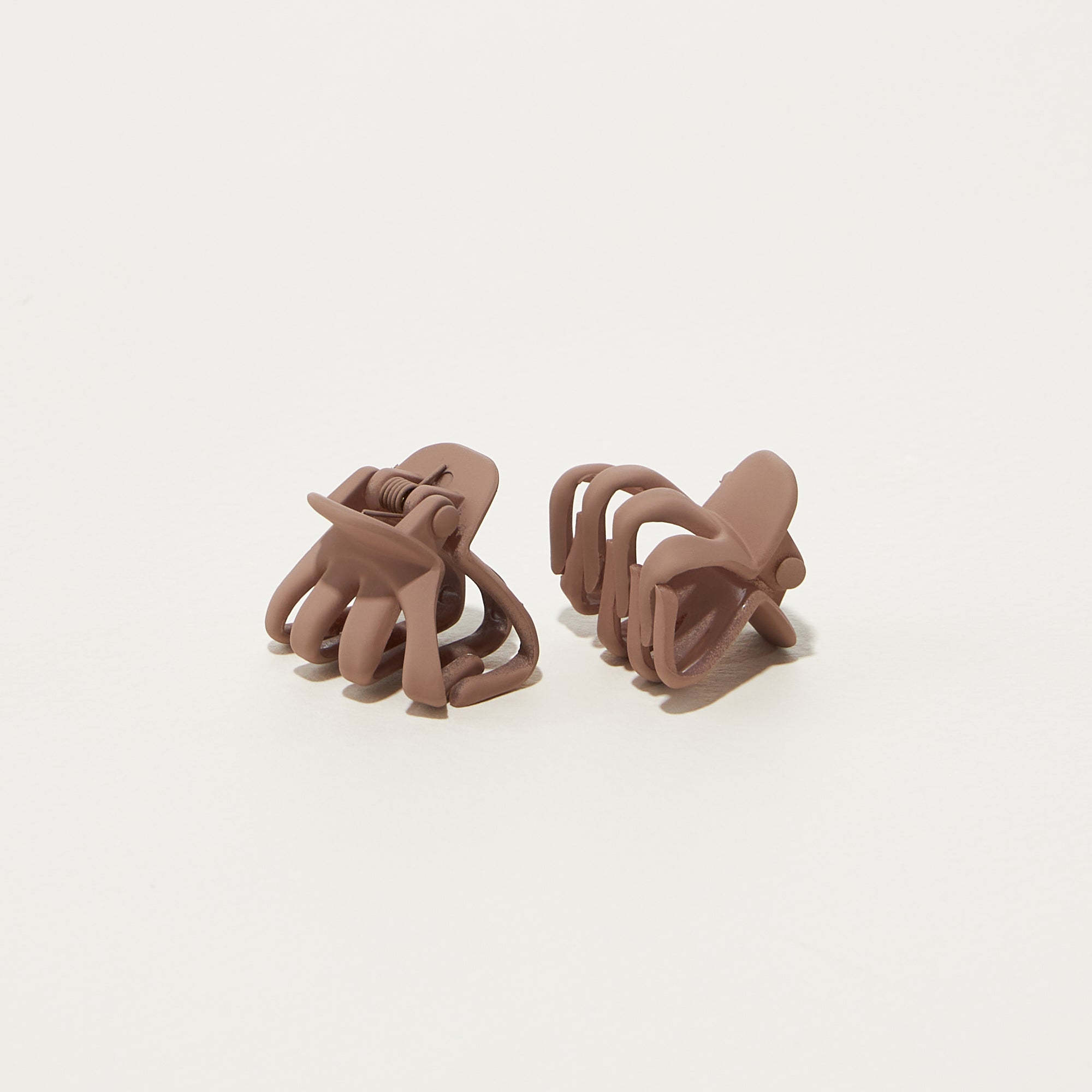 2 Pcs Set Rubber Coated Mini Octopus Hair Claw Clips - Frem