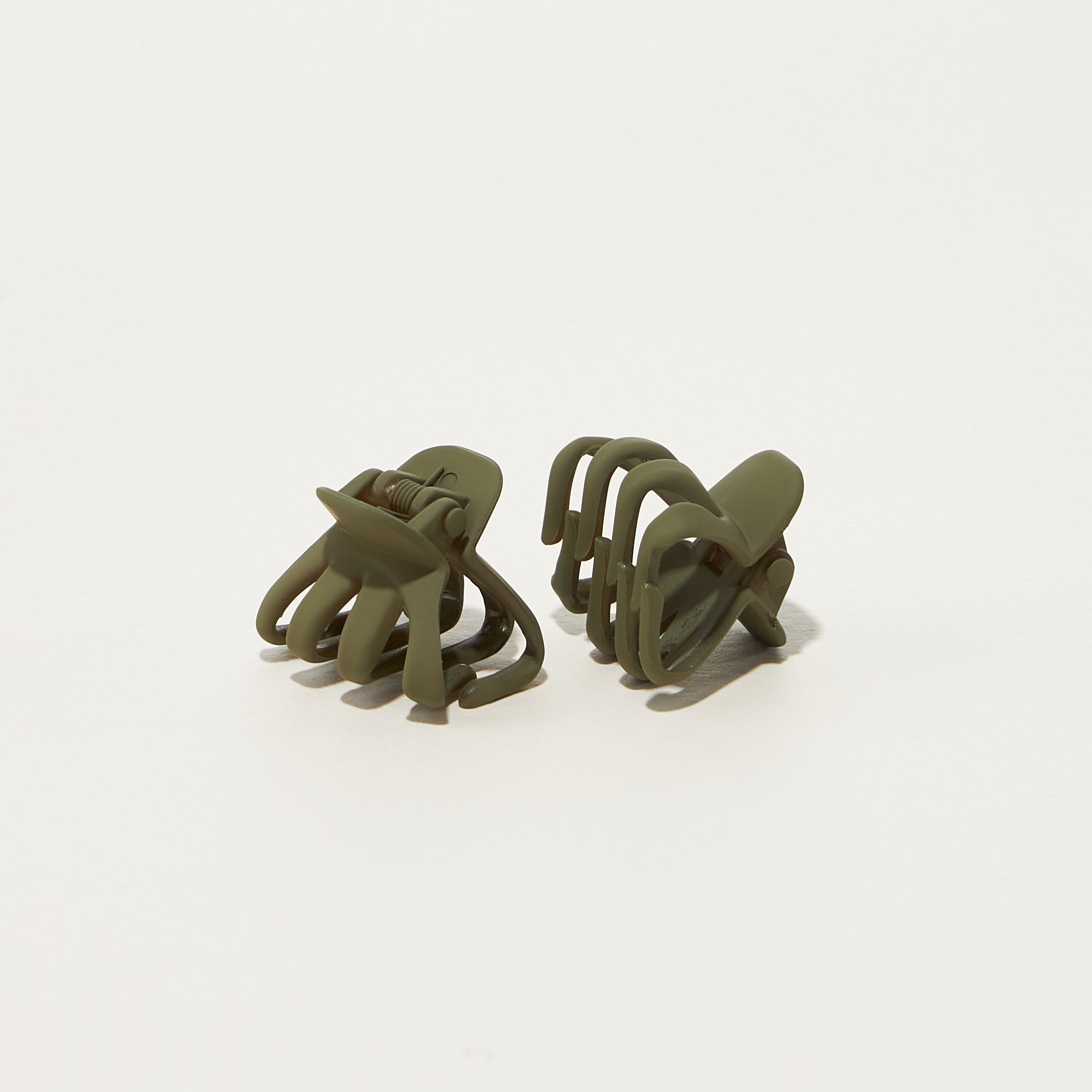 2 Pcs Set Rubber Coated Mini Octopus Hair Claw Clips - Frem