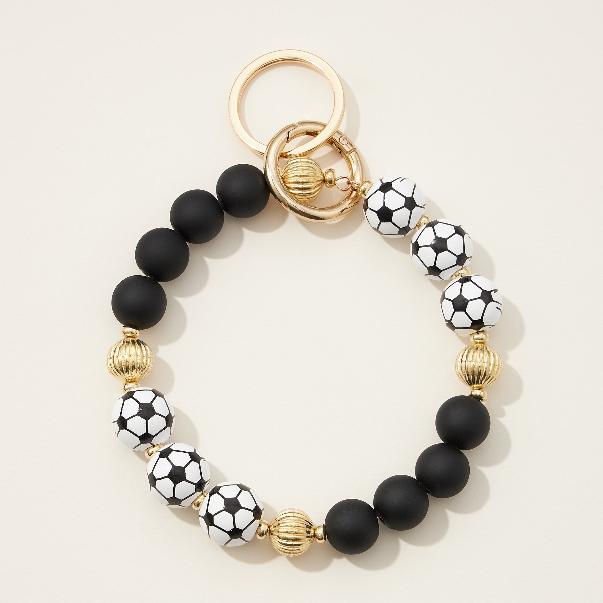 Ball Games Silicone Coated Bracelet Keychains