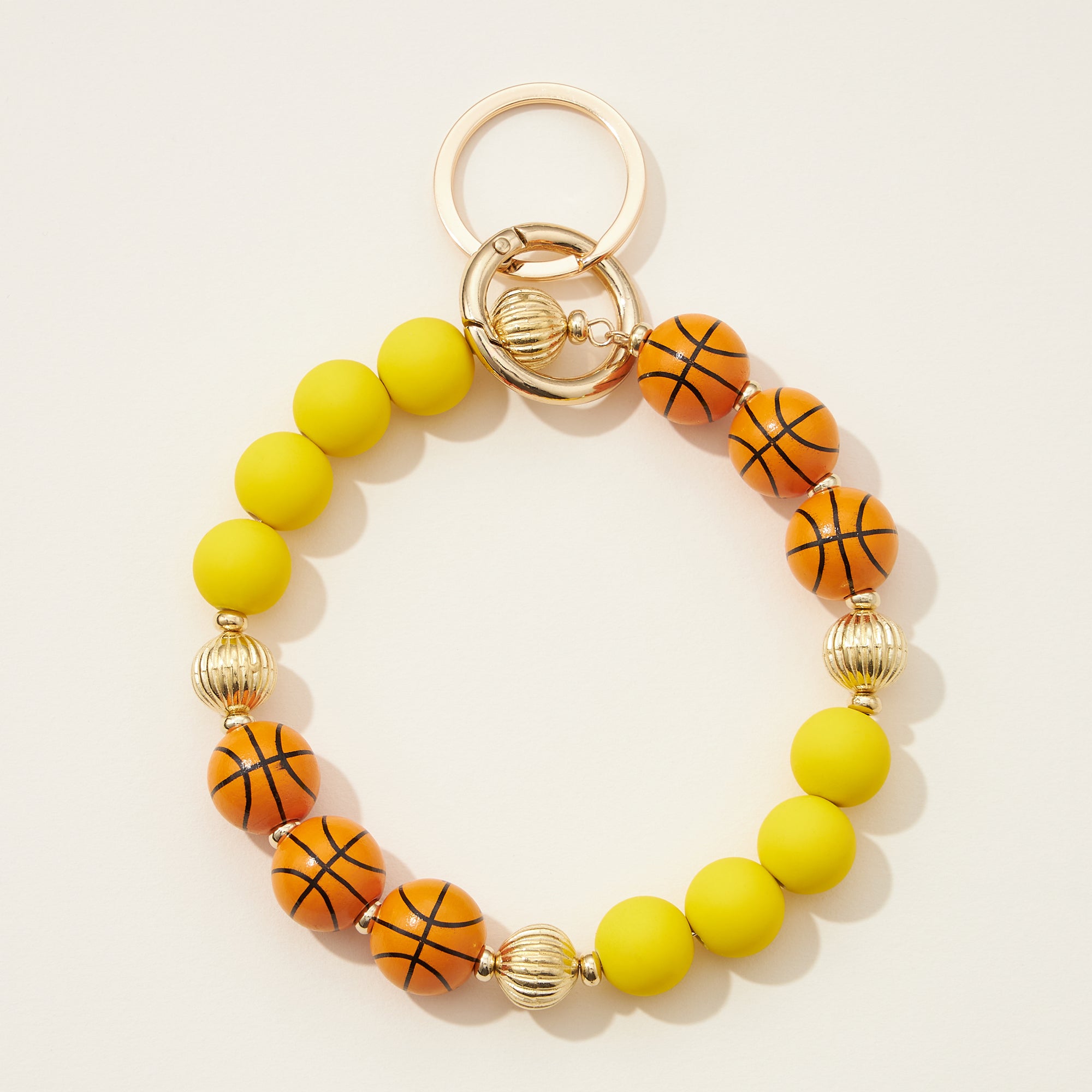Ball Games Silicone Coated Bracelet Keychains