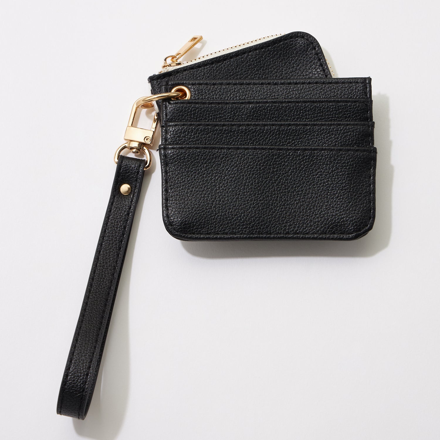 Cow Print & Black Wallet Keychain Duo
