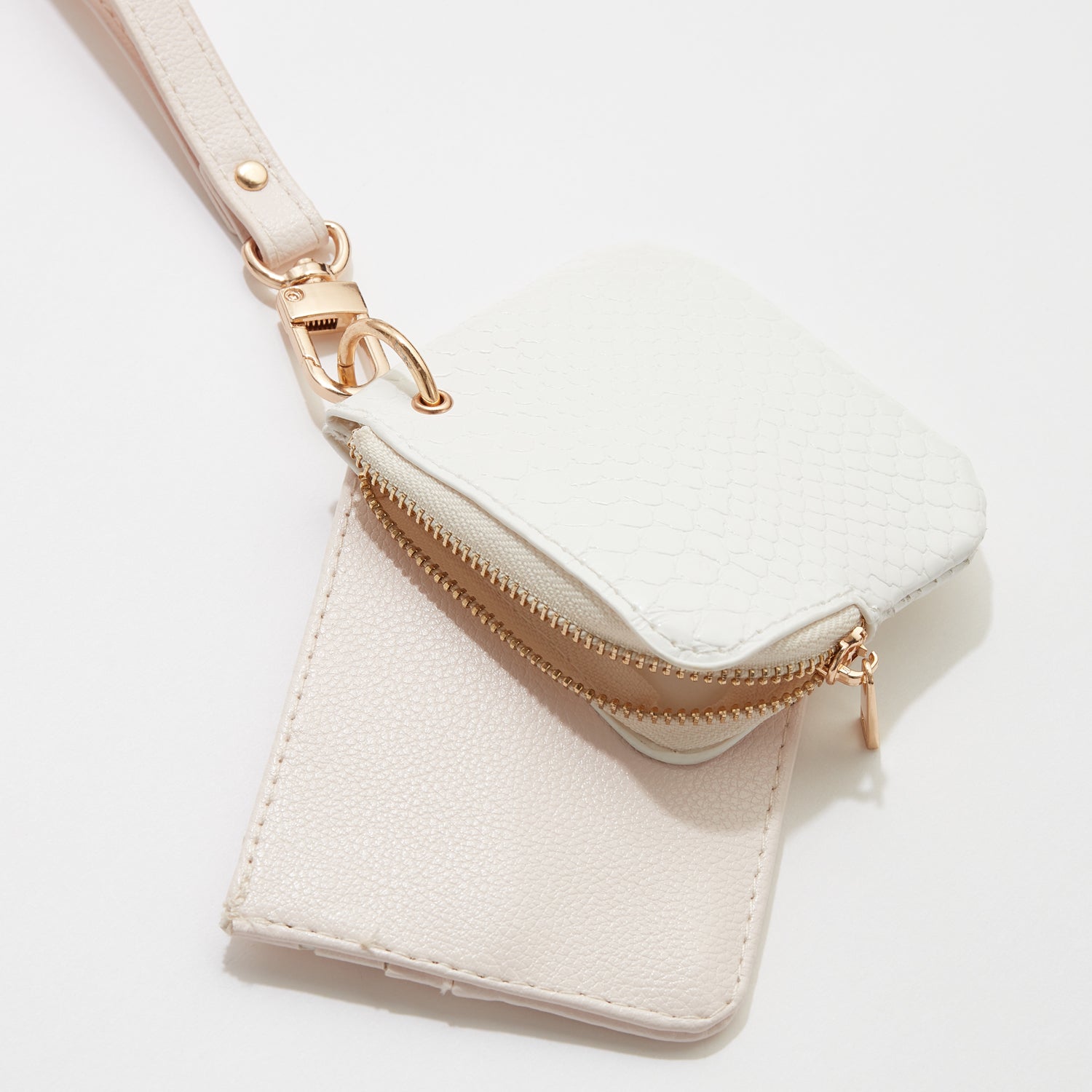 ivory zip pouch