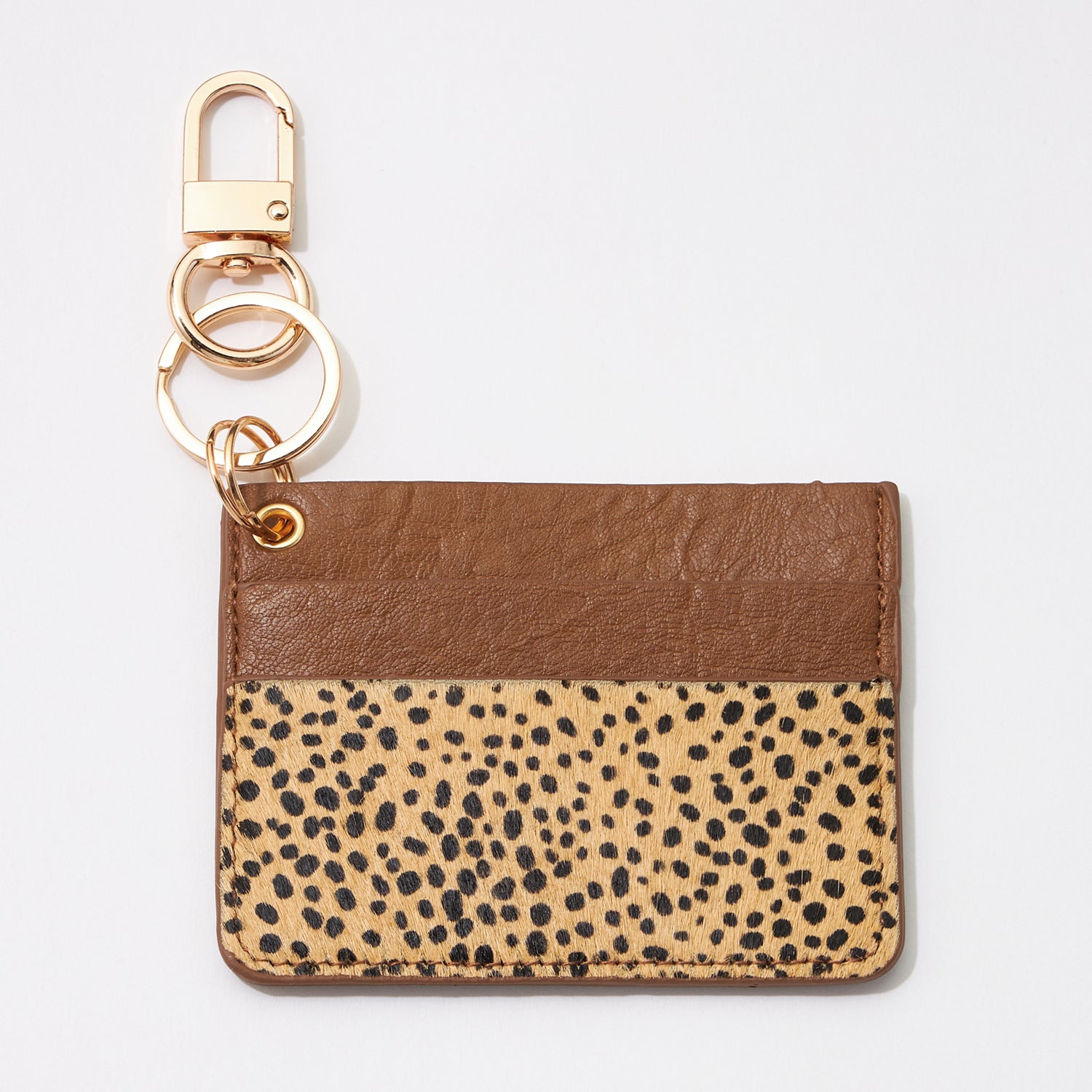 Animal Print Card Holder Key Chains - Frem