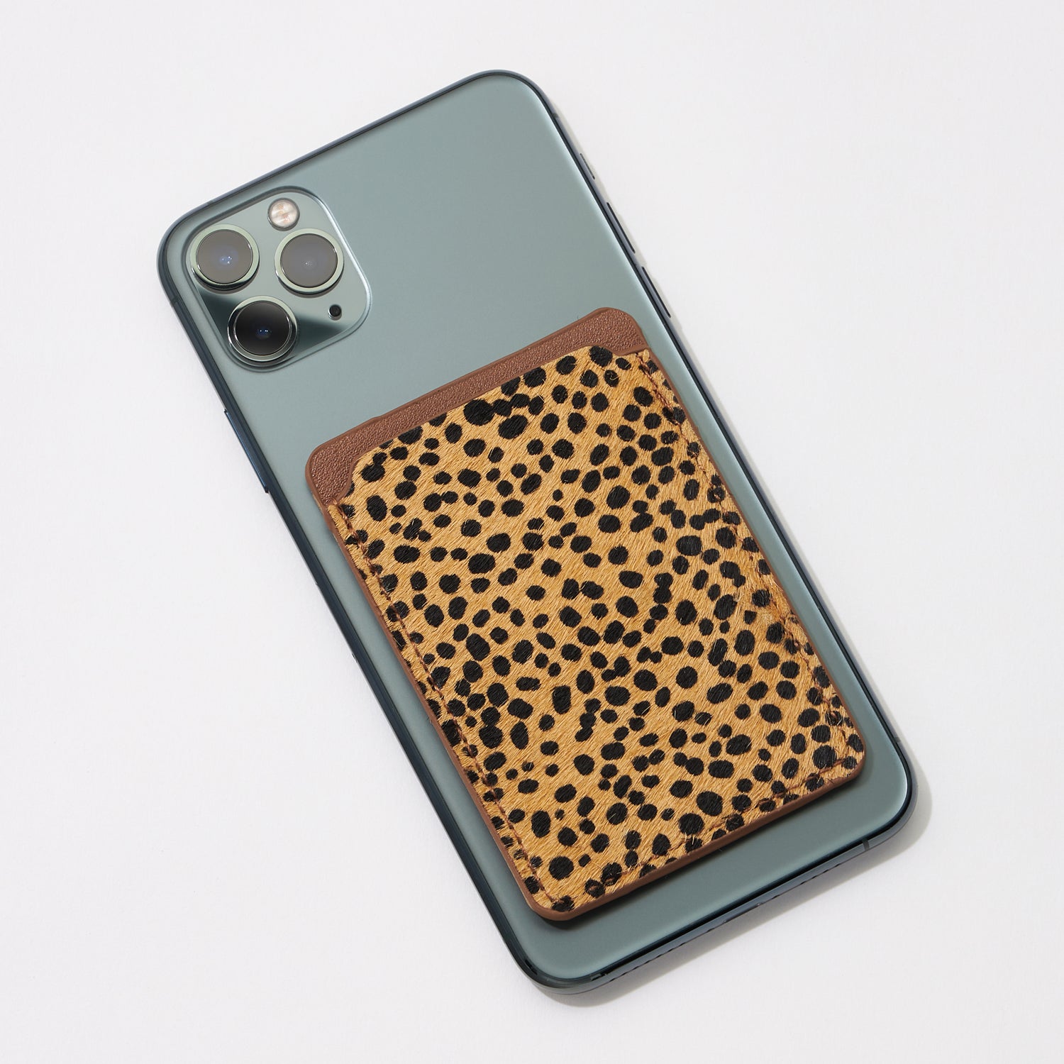 Calf Hair Leather Spotted Phone Wallet