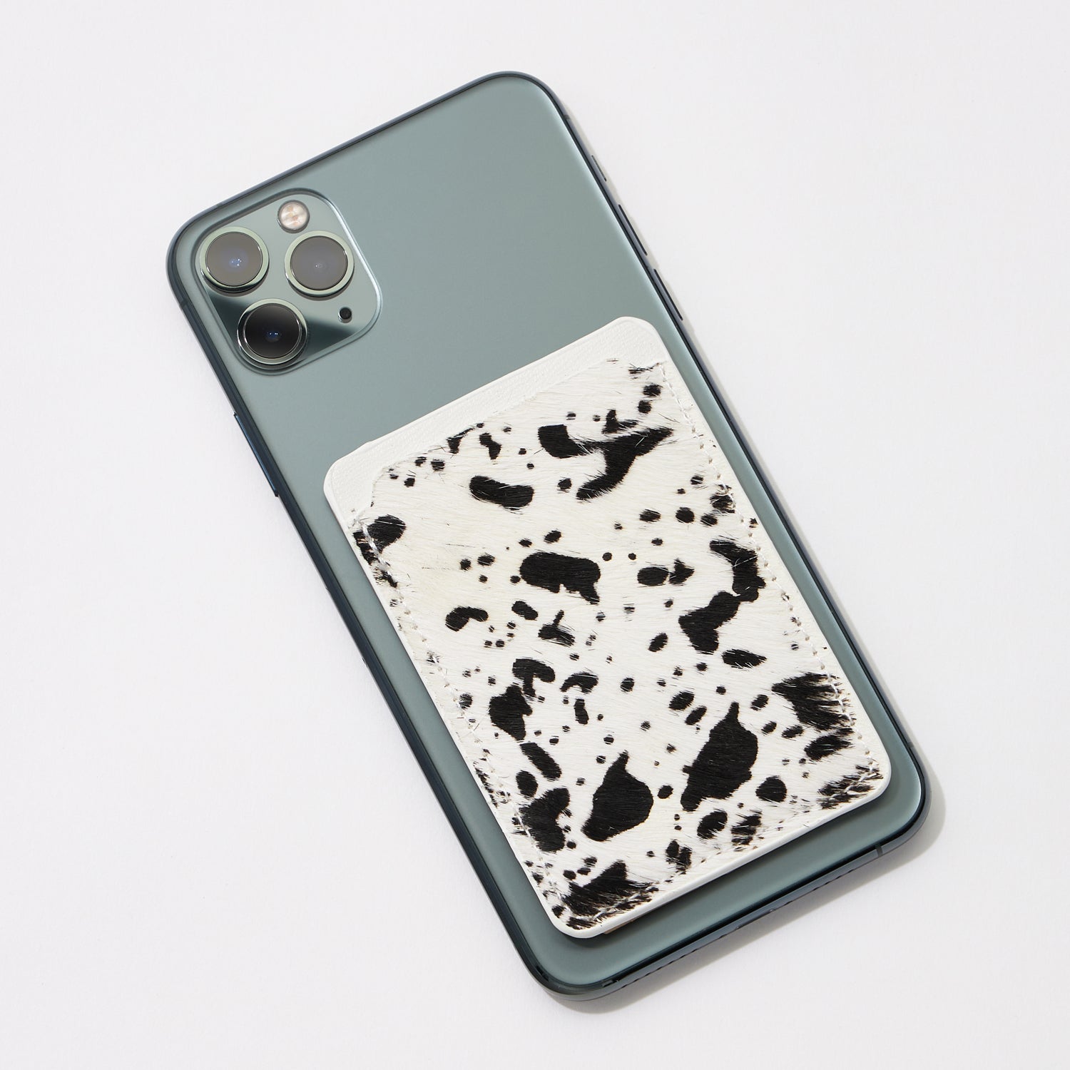 Calf Hair Leather Spotted Phone Wallet
