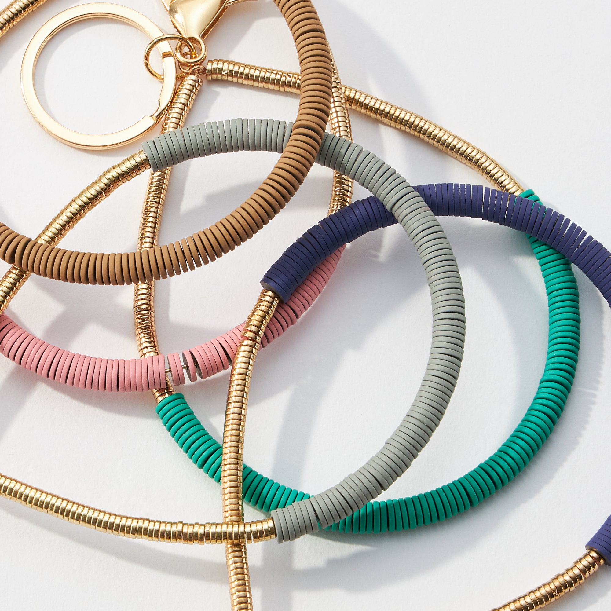 Silicon Coated Disc Wristlet Keychains