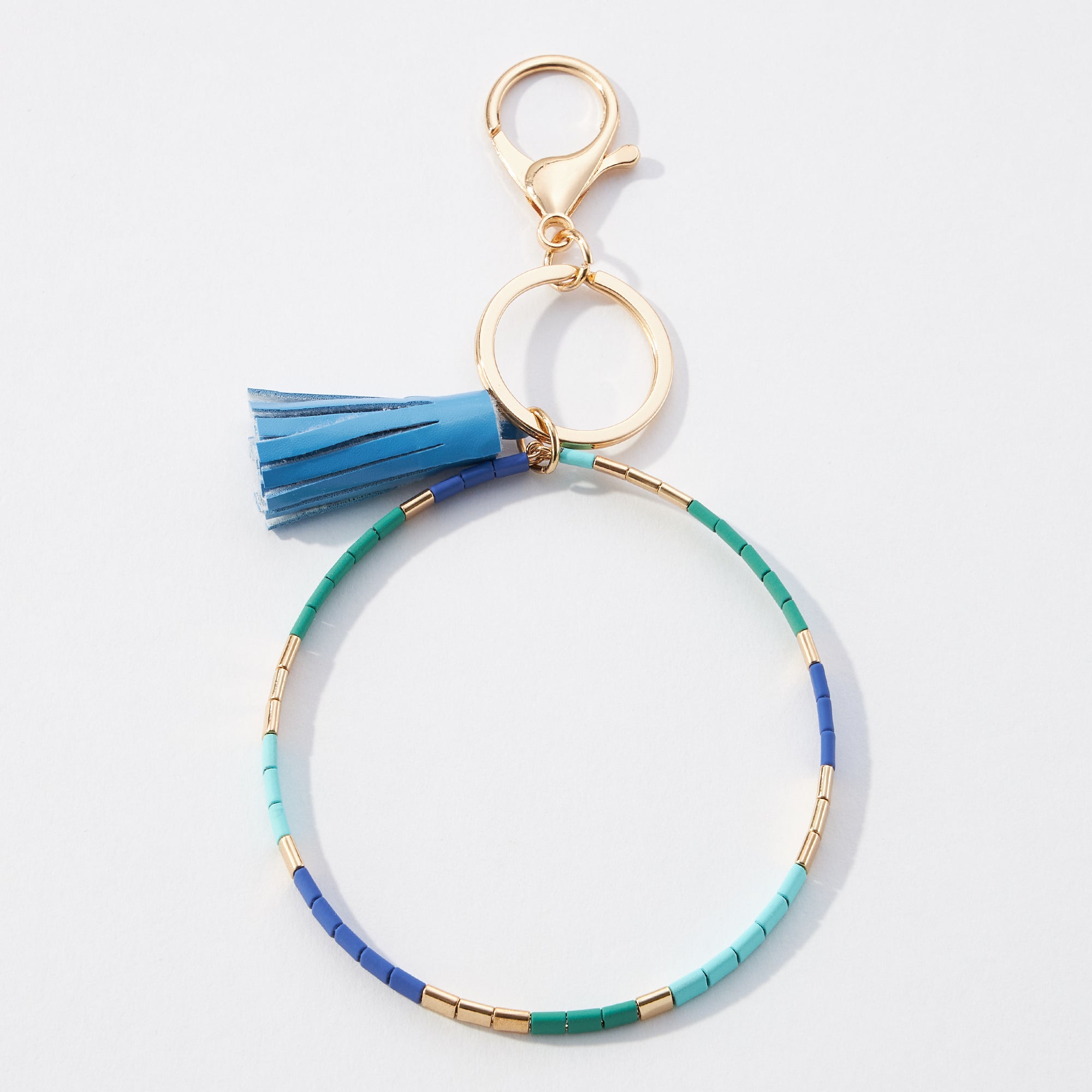 Silicone Coated Tilu Tassel Wristlet Keychains