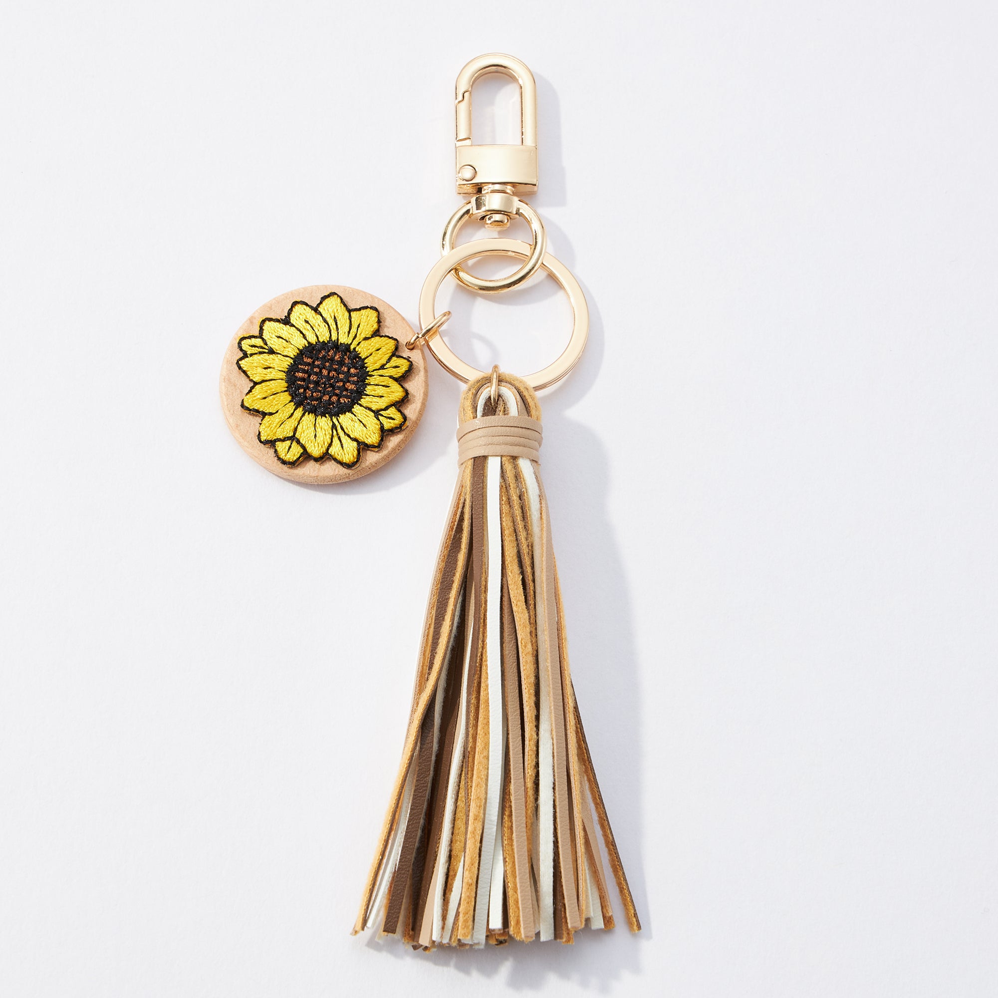 Sunflower Tassel Keychains