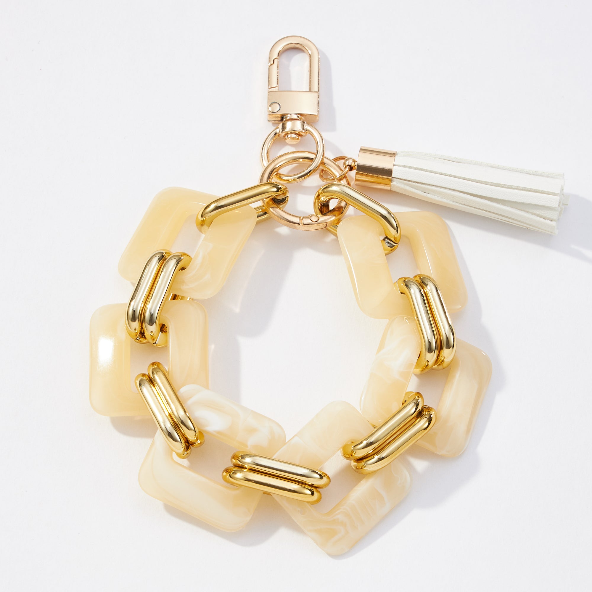 Resin Chunky Chain Bracelet Keychains