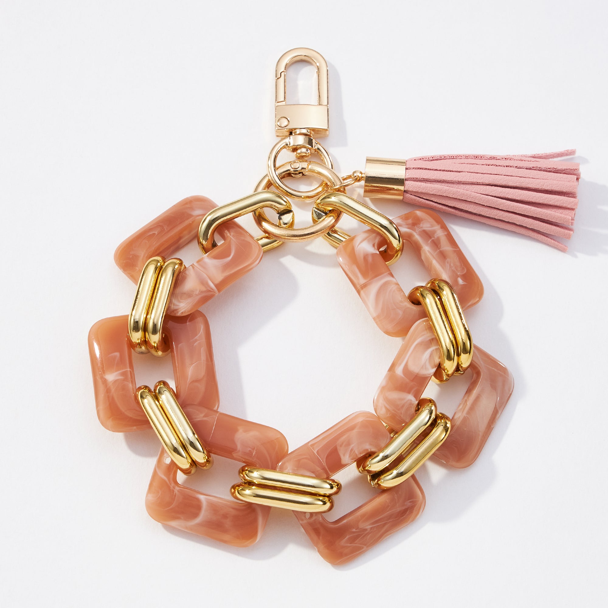 Resin Chunky Chain Bracelet Keychains