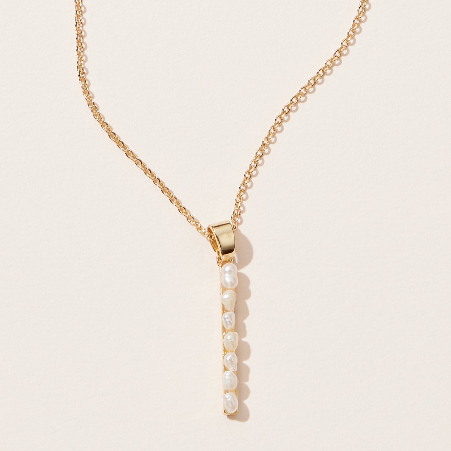 gold bar necklace