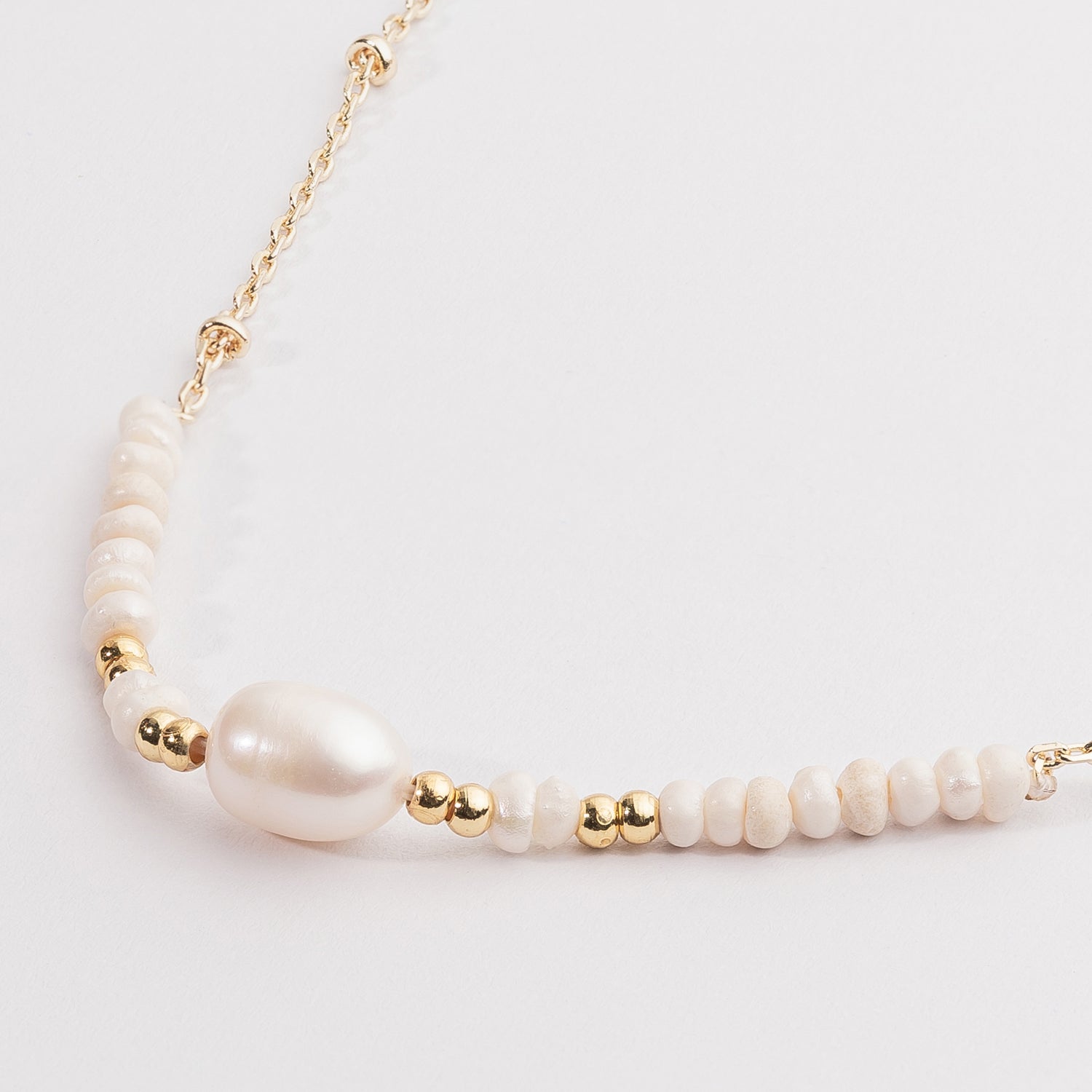 Gold Dipped Freshwater Pearl Necklace