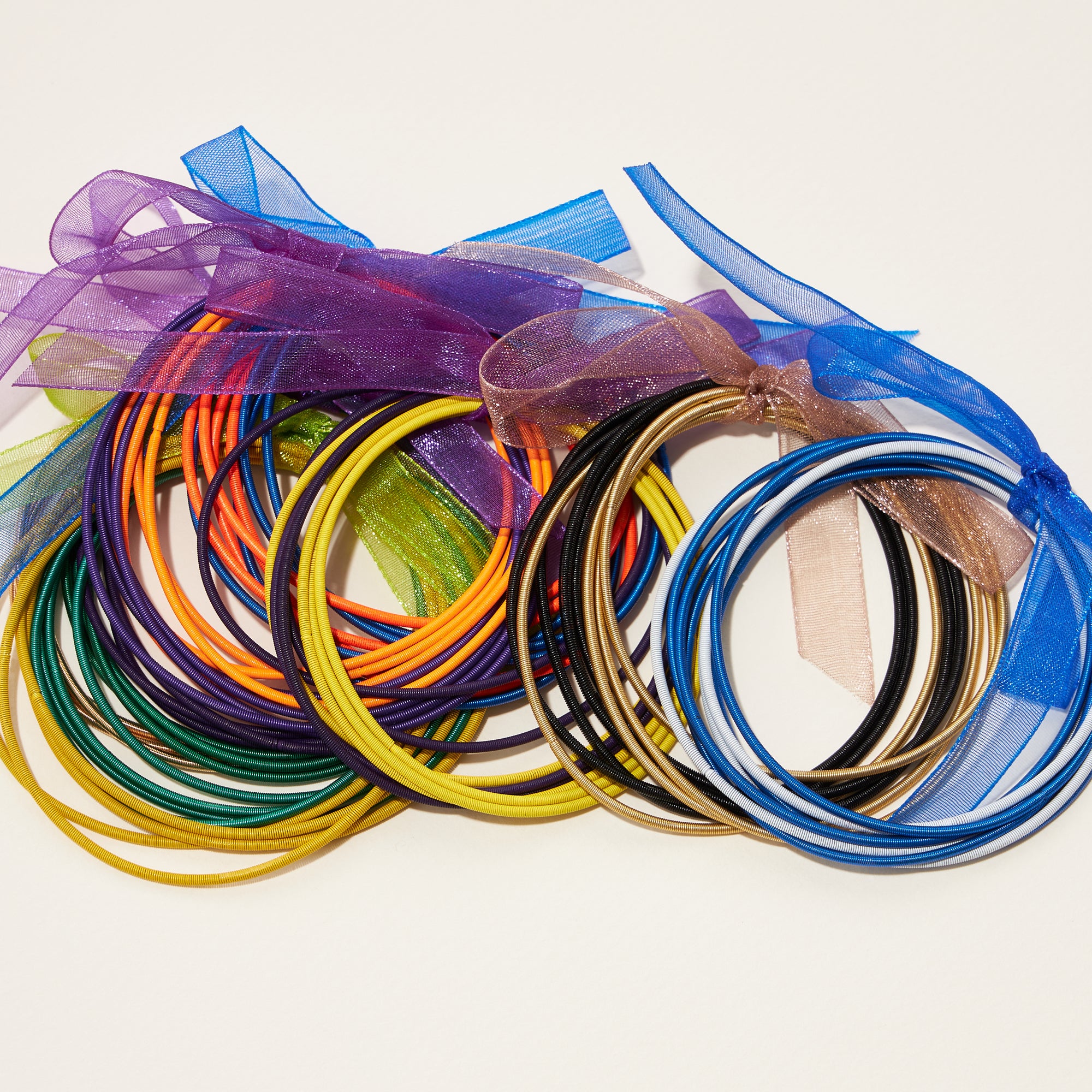 College Football Guitar Strings Multi-Color Bracelet