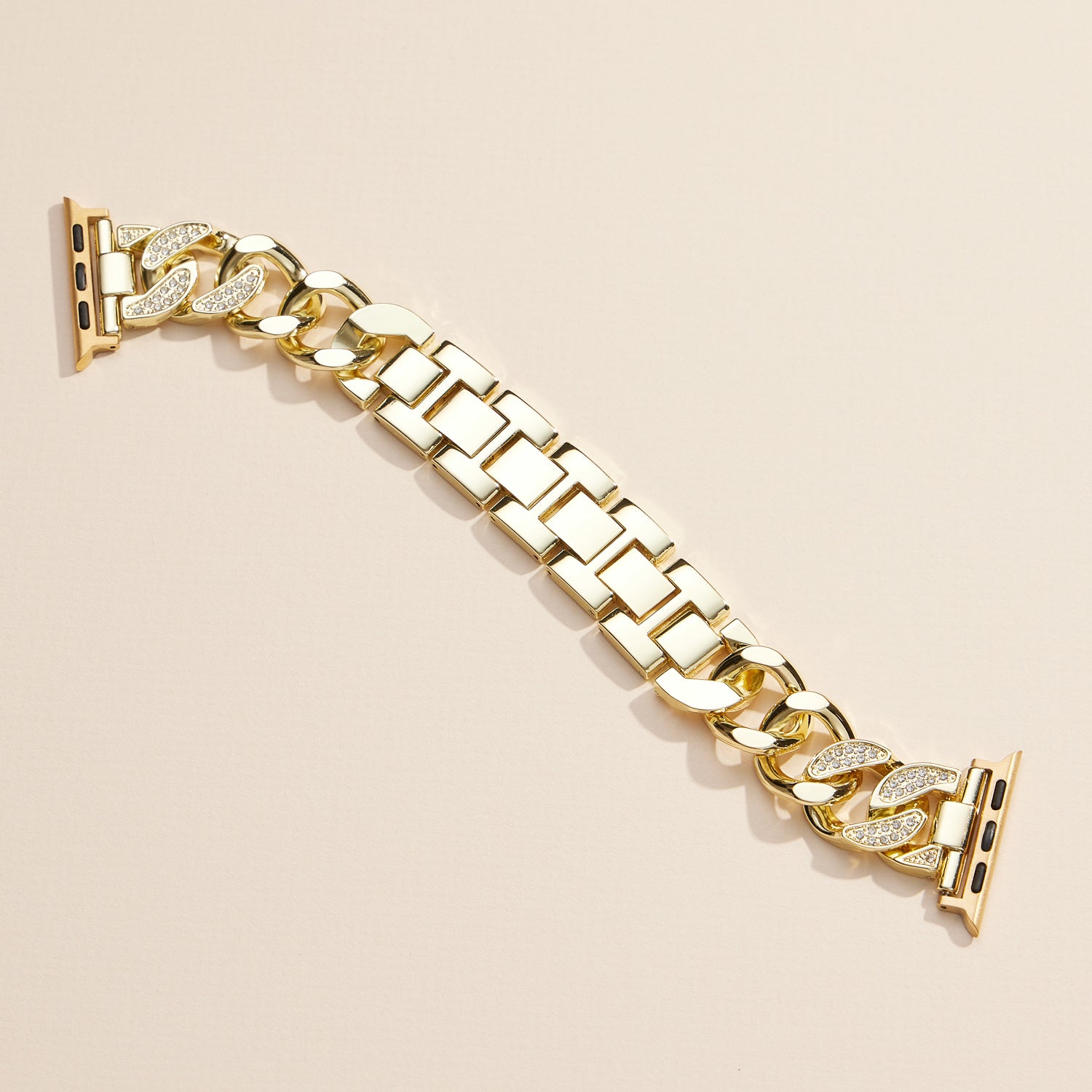Stylish Gold and Silver Stainless Steel Apple Watch Bands – Modern Elegant Design