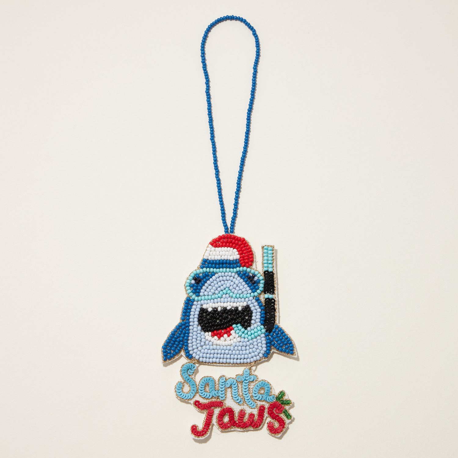 Seed Beaded Holiday Character Ornament | Christmas Tree Decoration