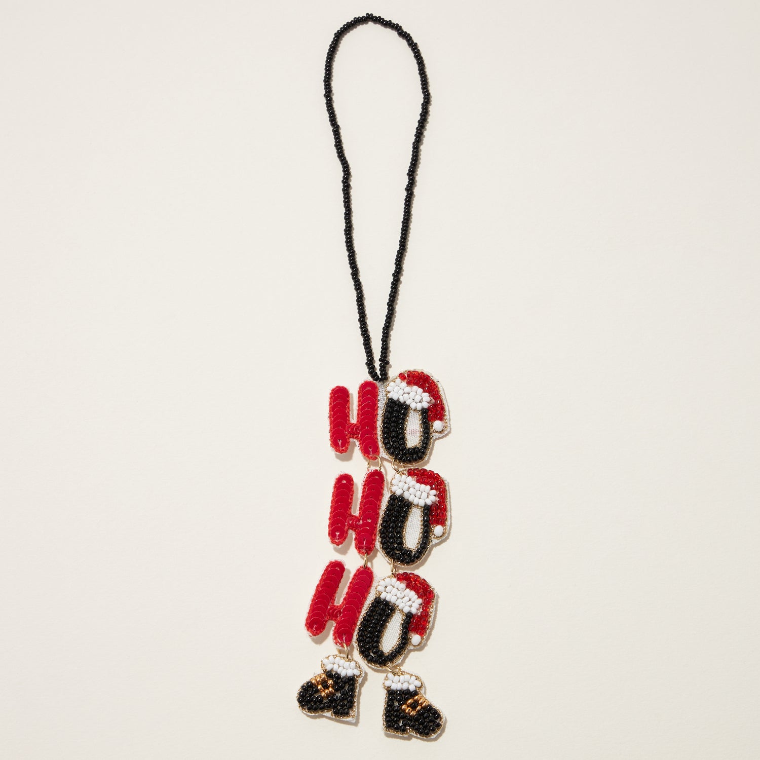 Seed Beaded Holiday Character Ornament | Christmas Tree Decoration