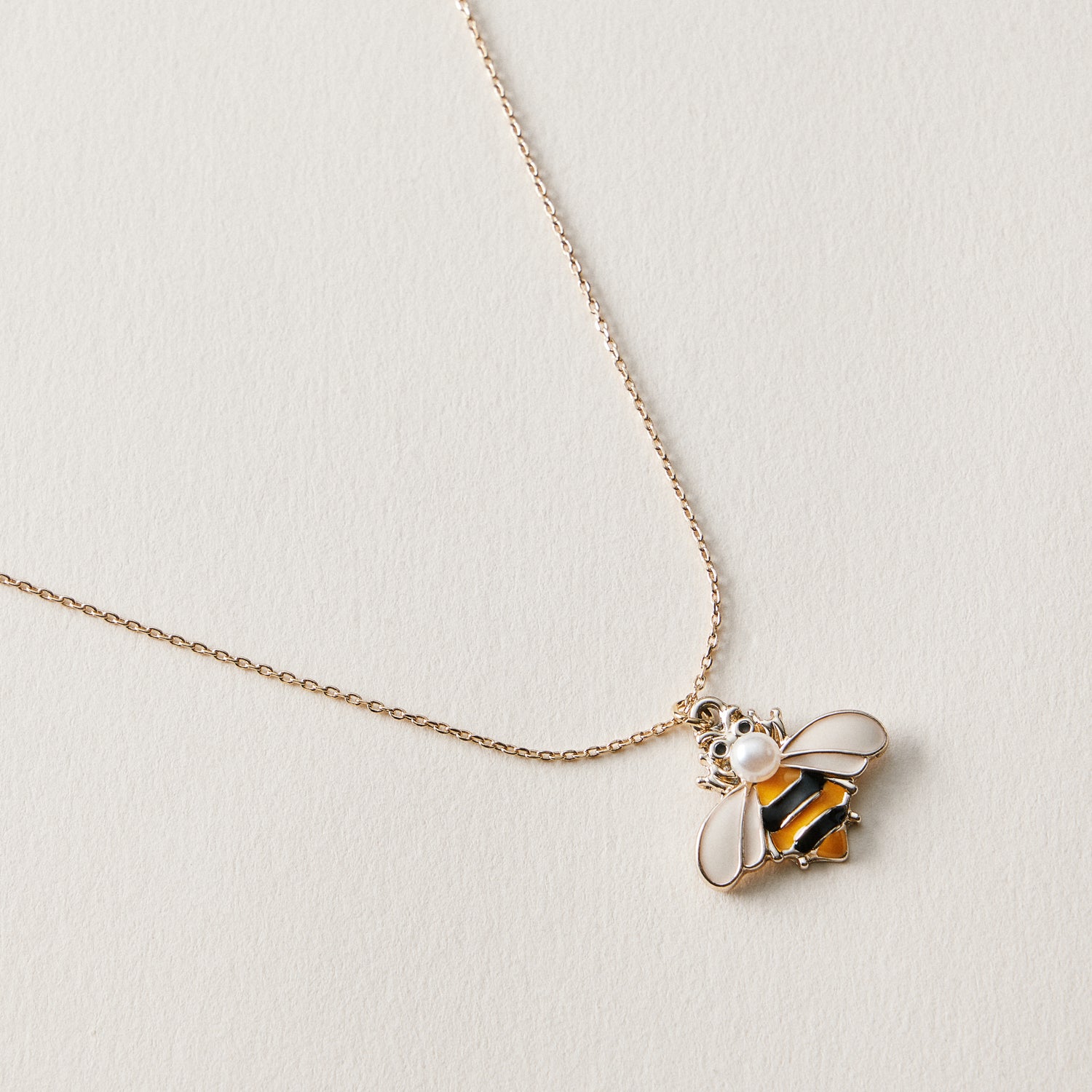 Bee Charm Anklet | Pearl Accent Dainty Jewelry