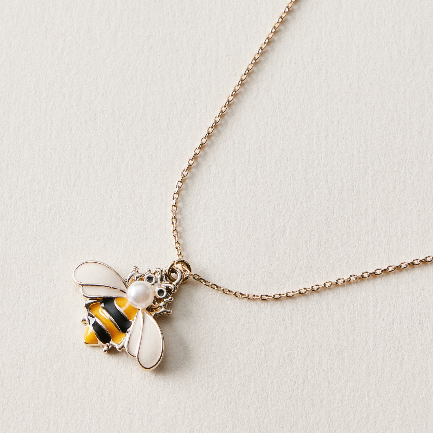 Bee Charm Anklet | Pearl Accent Dainty Jewelry