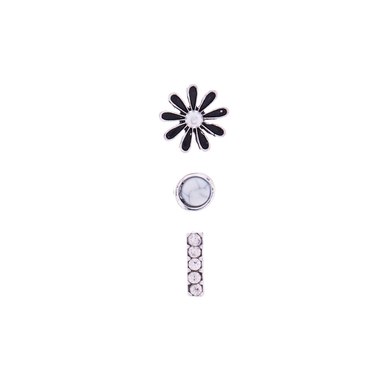 Western-Style Post Earrings, Set of 3