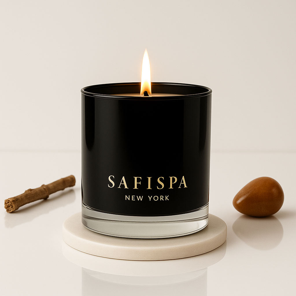Luxury Soy Candle – Amber Sandalwood