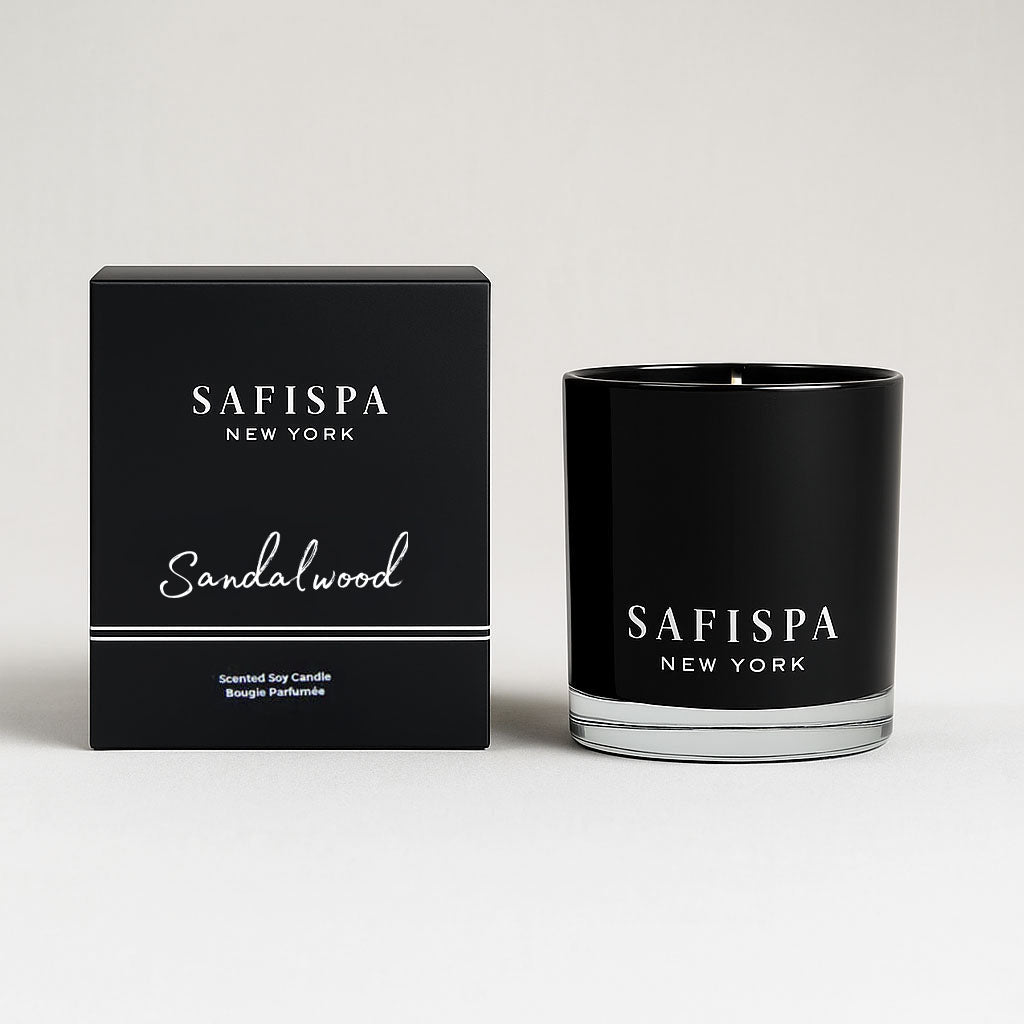 Luxury Soy Candle – Amber Sandalwood