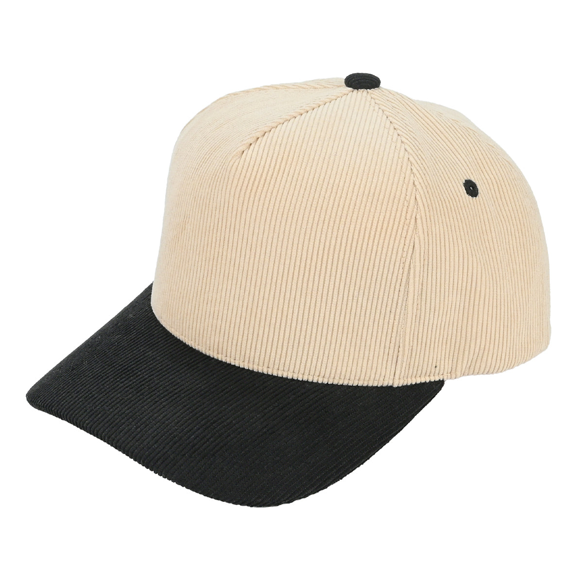 Corduroy Colorblock Baseball Cap Hat