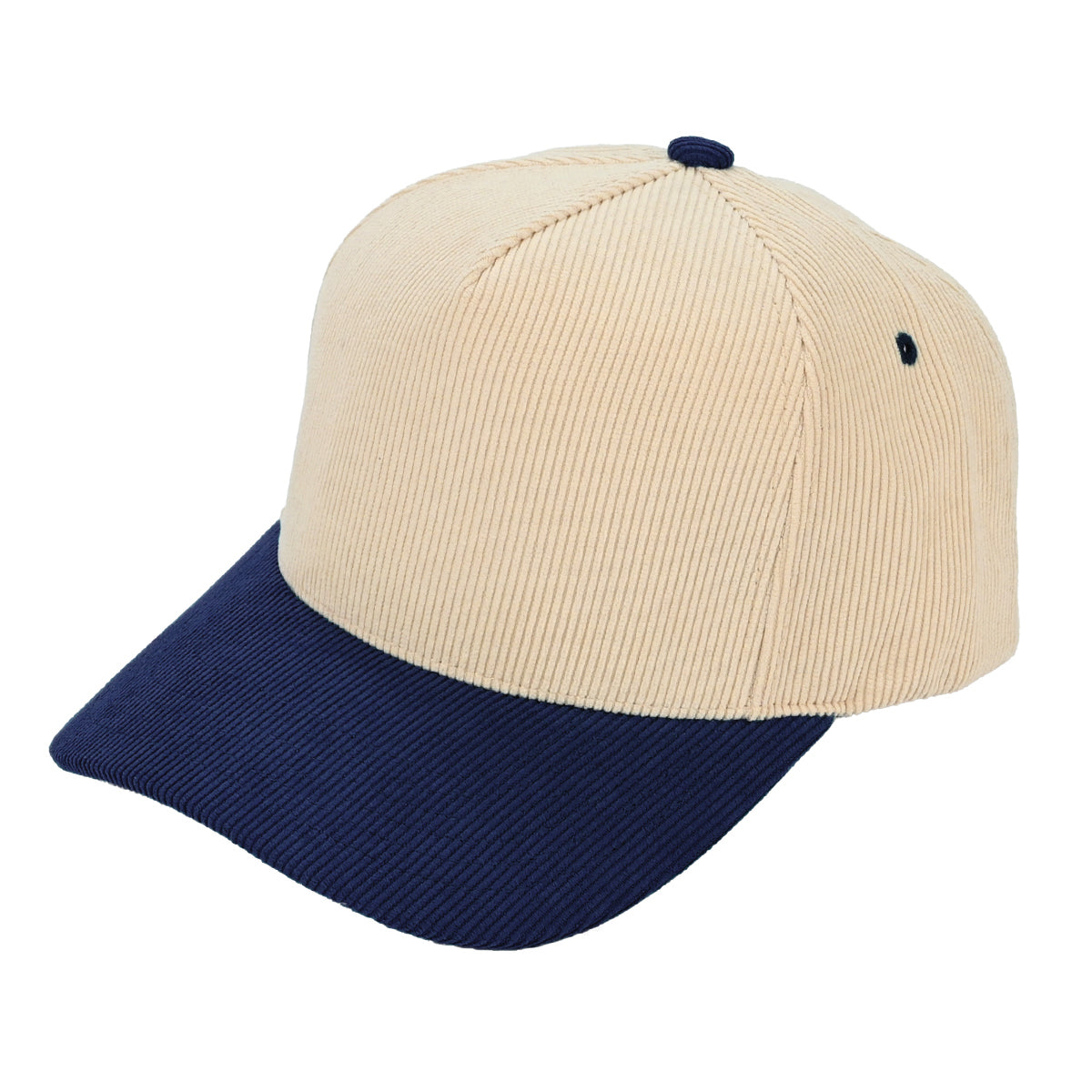 Corduroy Colorblock Baseball Cap Hat